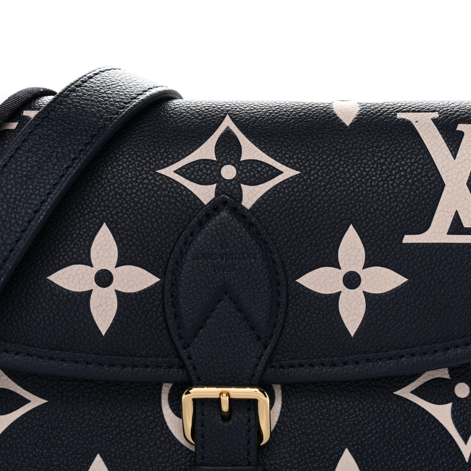 Empreinte Giant Monogram Diane Navy Creme