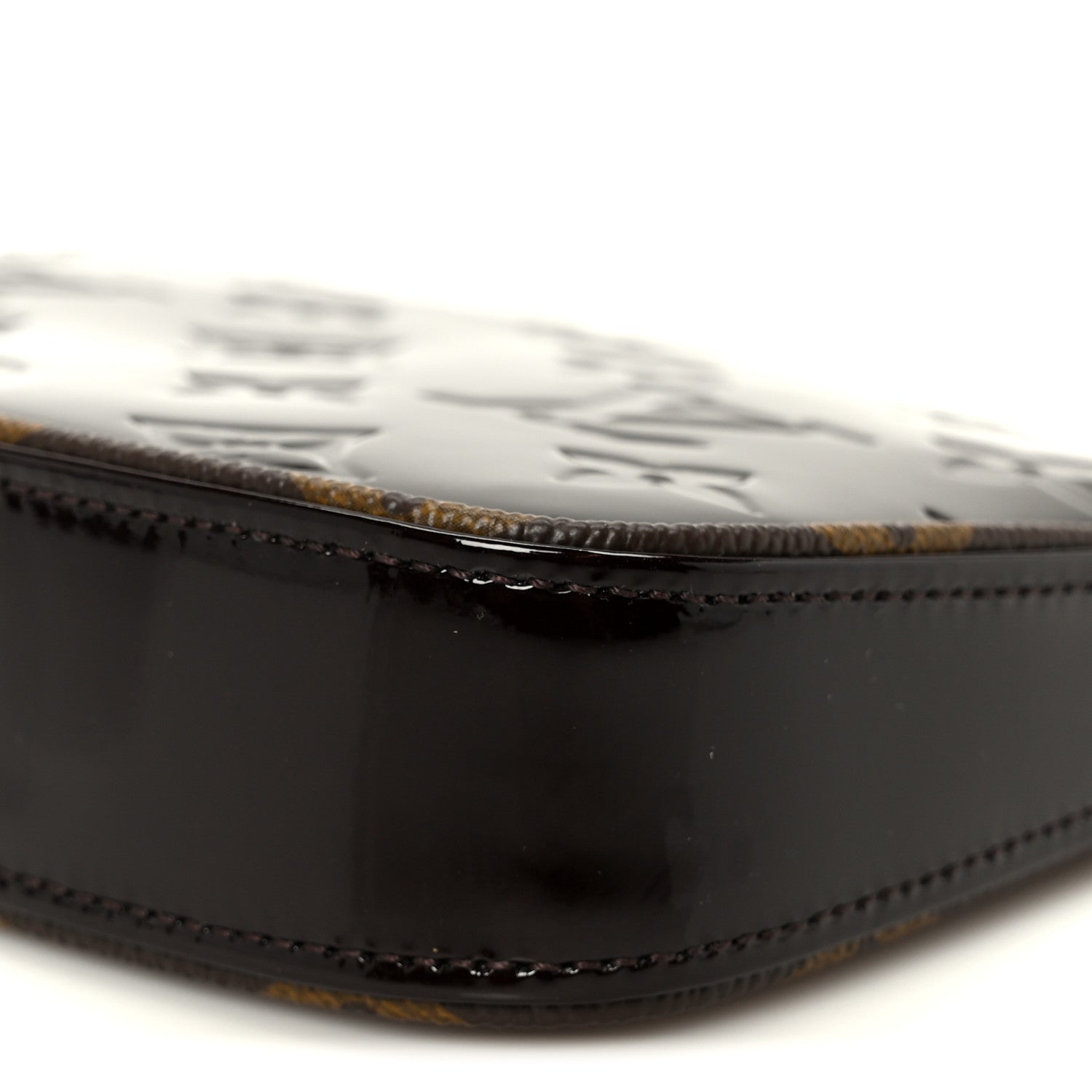 Vernis Monogram Mini Pochette Accessories Amarante