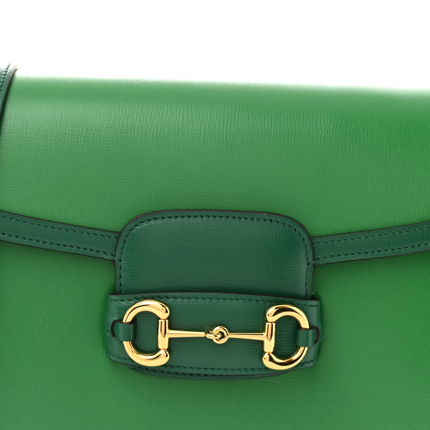 Azalea Calfskin Horsebit 1955 Shoulder Bag New Shamarock Emerald