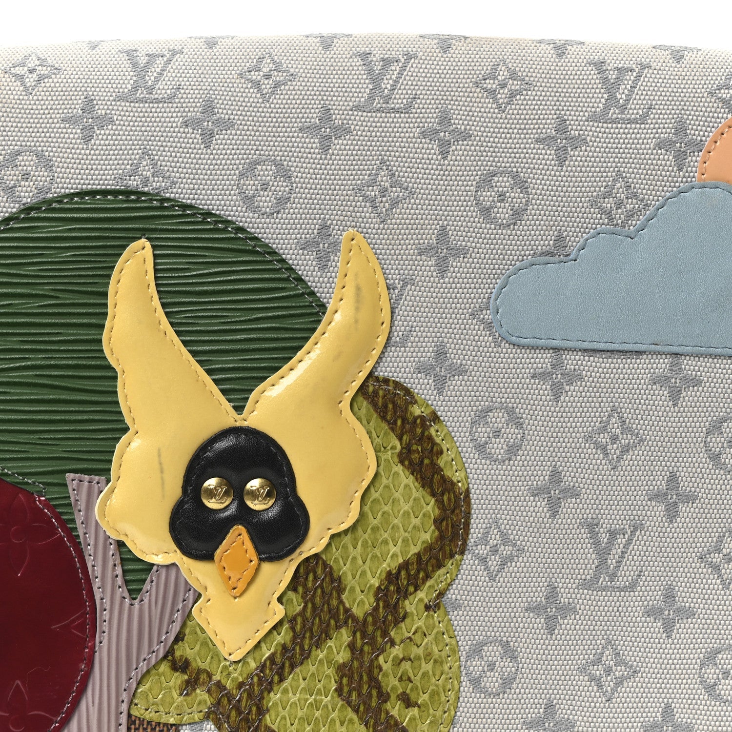 Mini Monogram Patchwork Conte De Fees Musette Grey