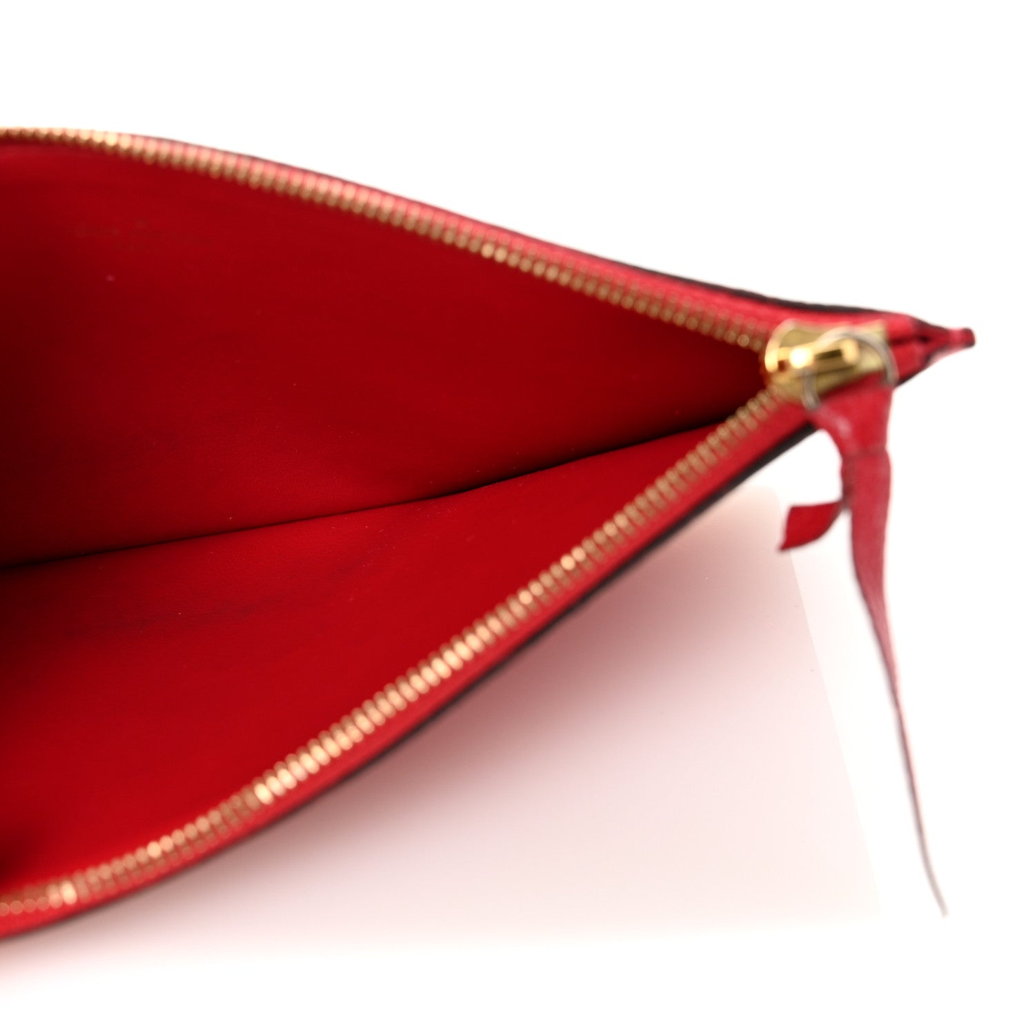 Empreinte Felicie Chain Wallet Zippered Insert Scarlet