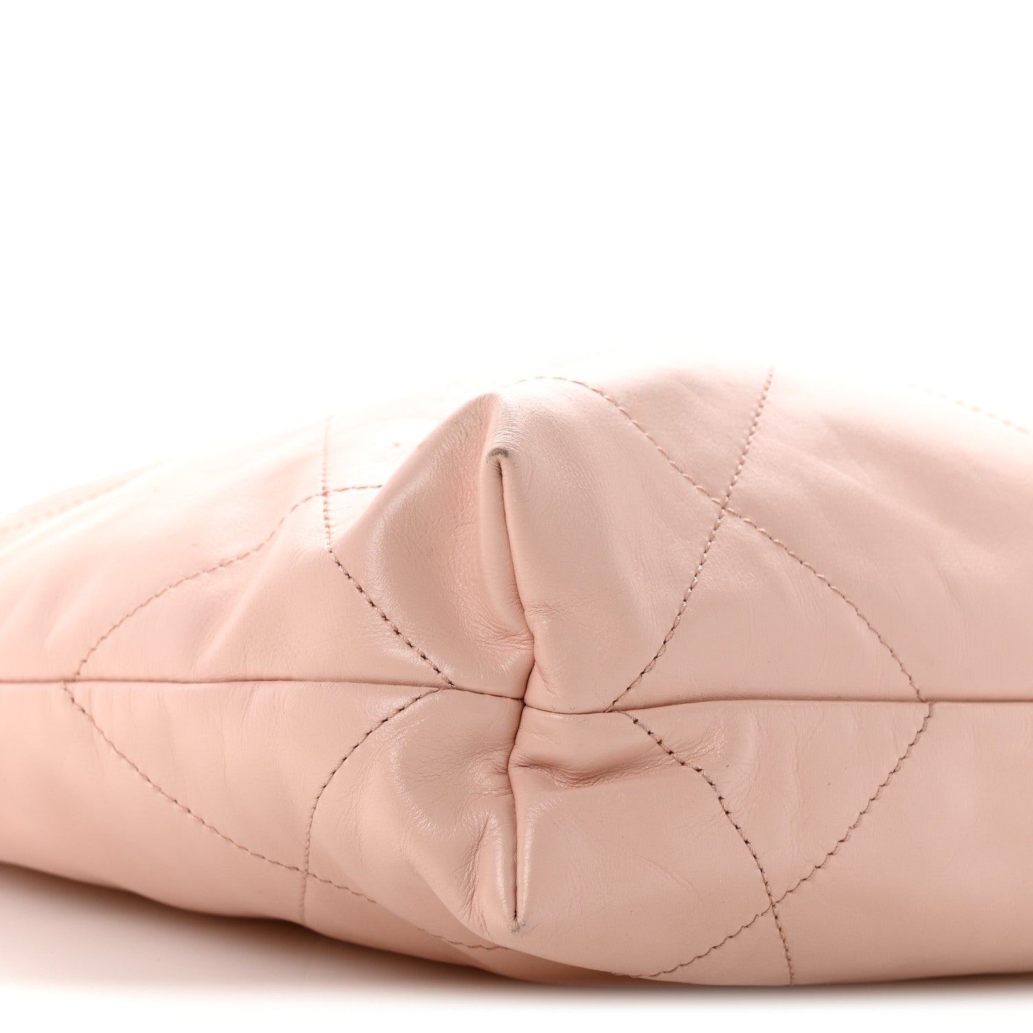 Shiny Calfskin Quilted Small Chanel 22 Light Pink