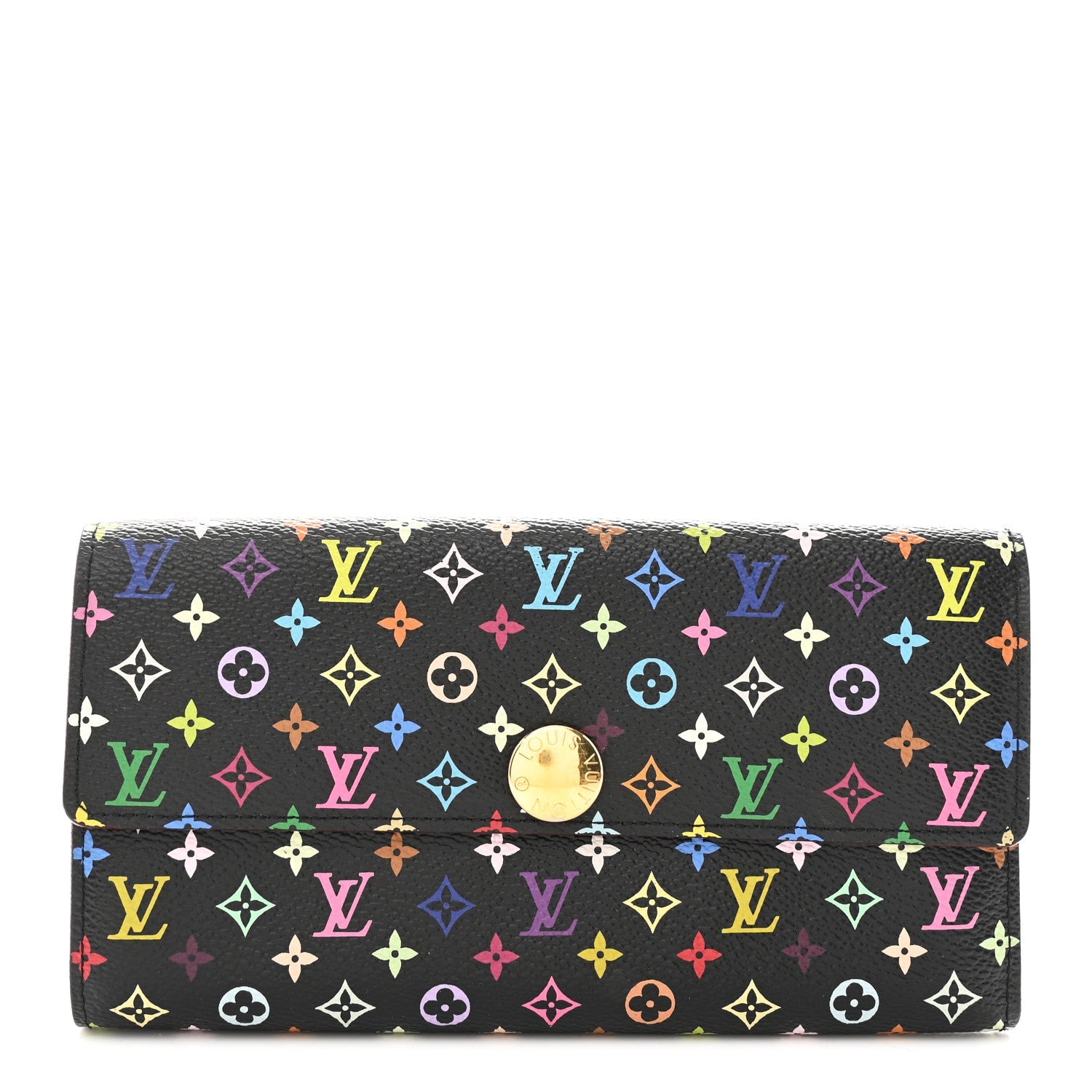 Monogram Multicolor Sarah Wallet Black