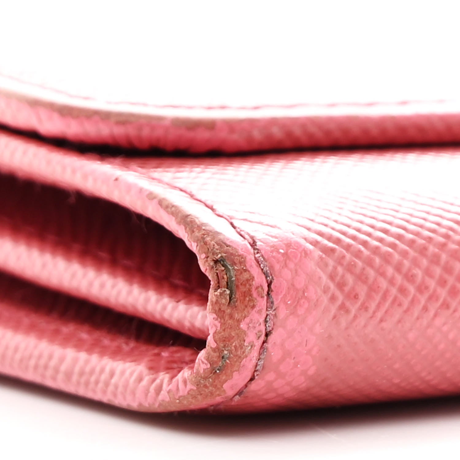 Saffiano Metal Oro Chain Wallet Ibisco
