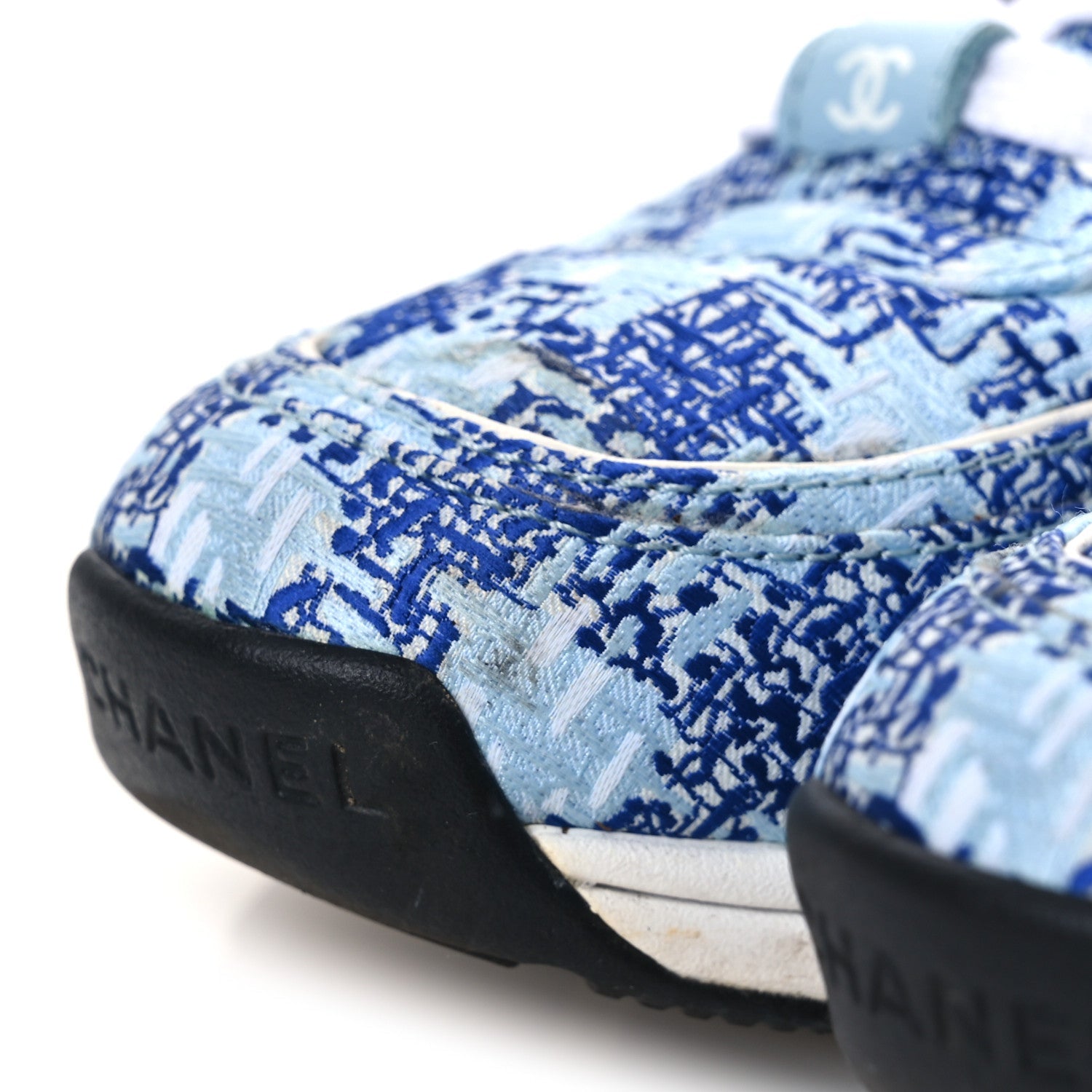 Tweed CC Sneakers 36.5 Blue White