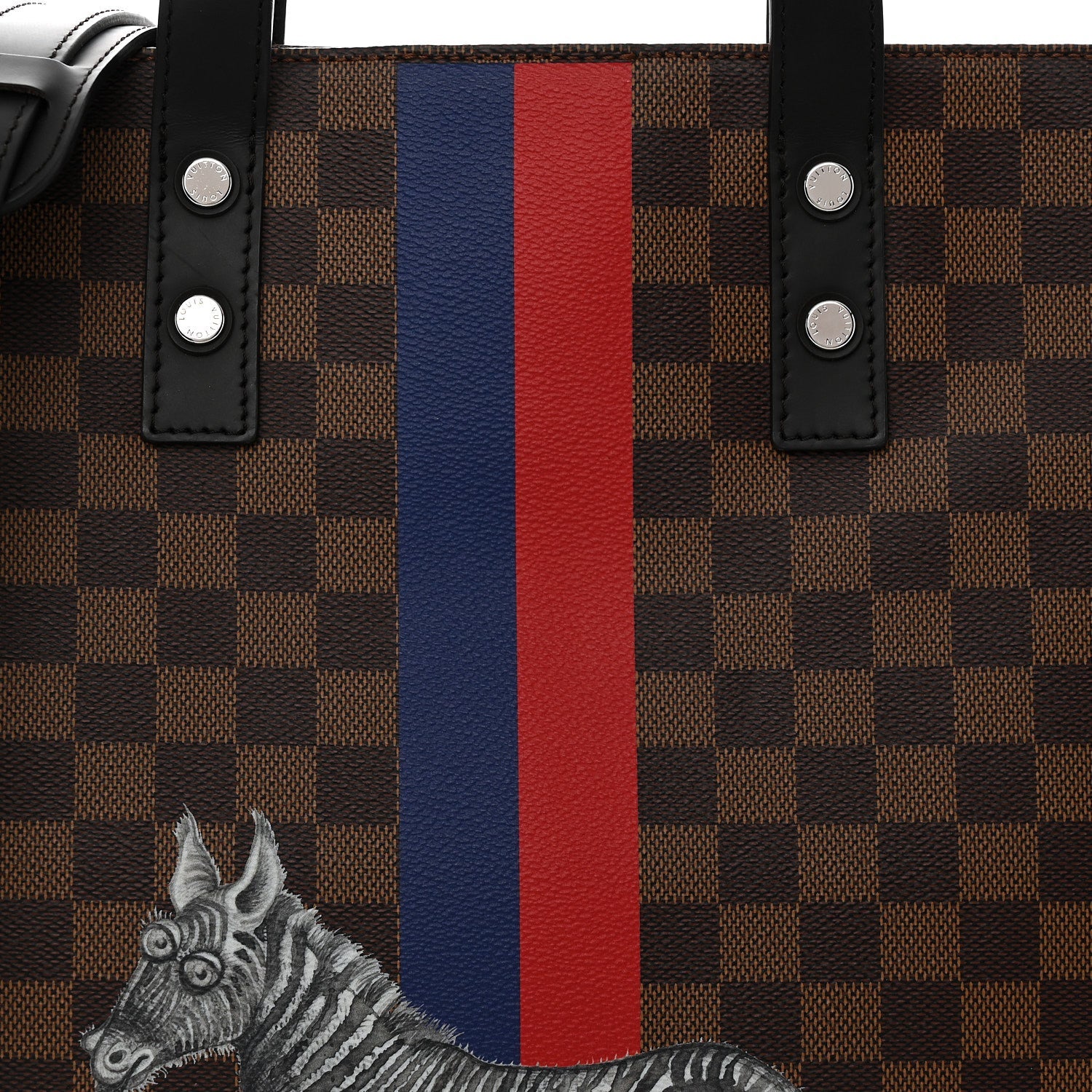 Savane Damier Ebene Zebra Atlas Tote