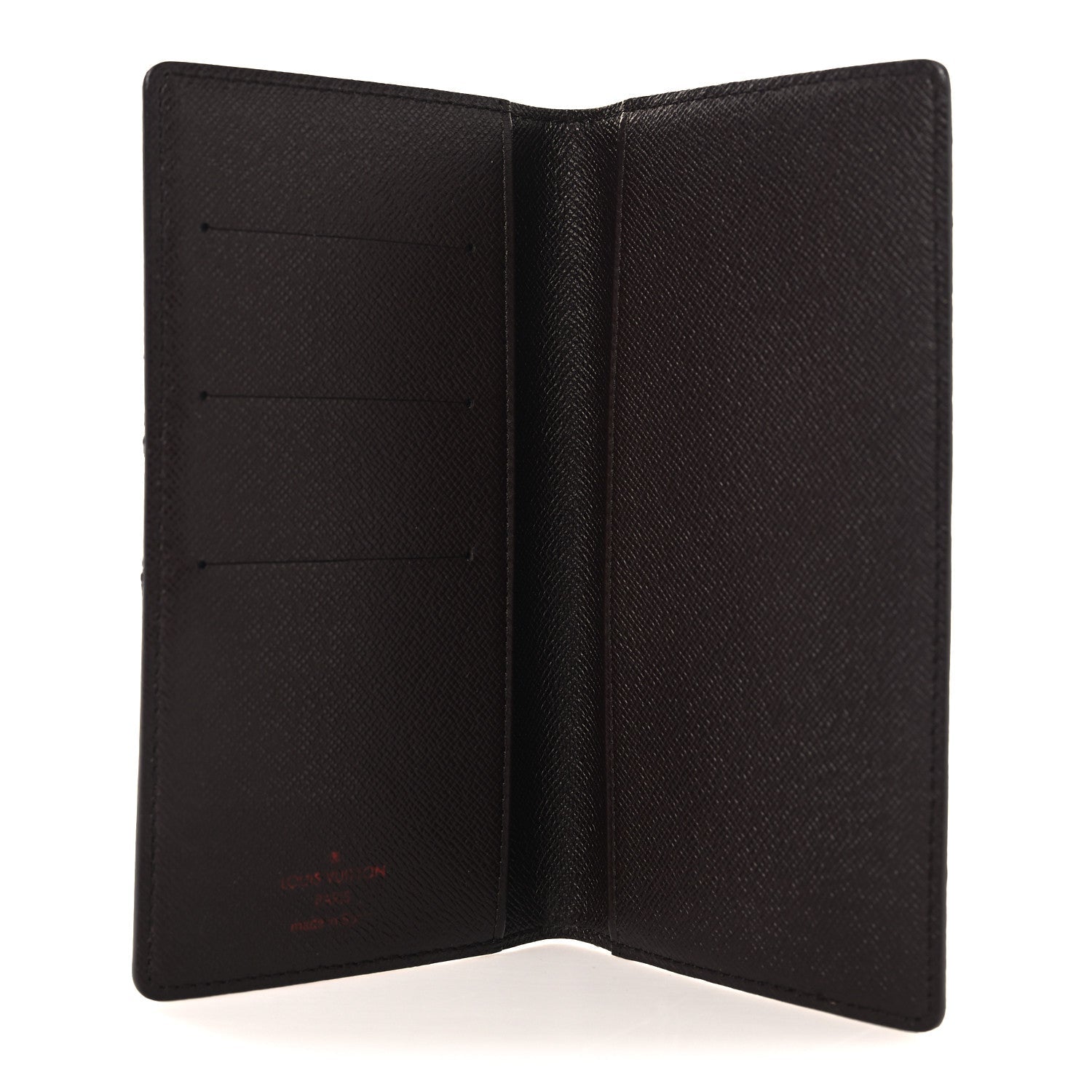 Damier Ebene Checkbook Cover Wallet