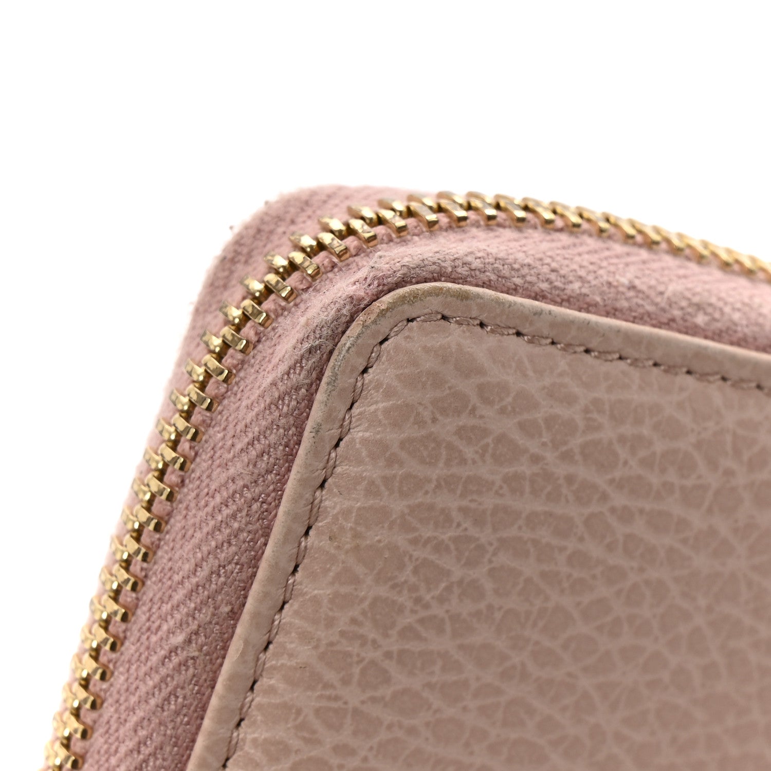 Dollar Calfskin GG Marmont Zip Around Wallet Perfect Pink