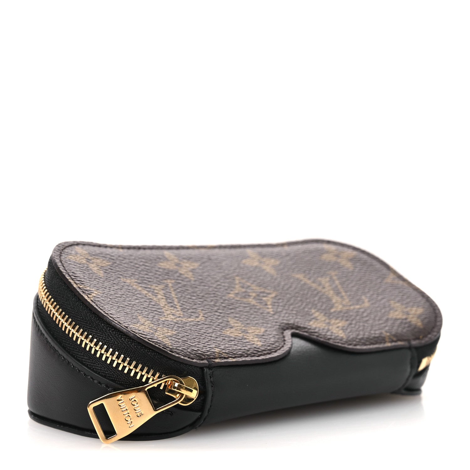 Monogram Emilie Zippered Sunglasses Case Black
