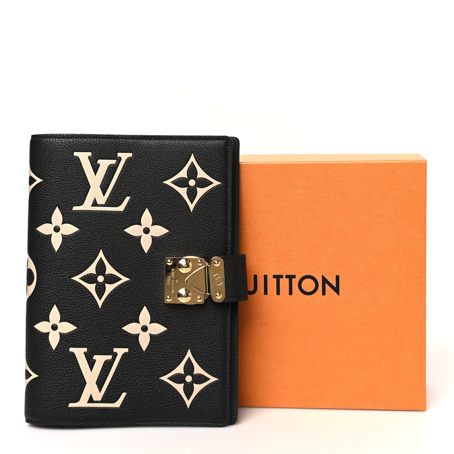Empreinte Monogram Giant Paul Notebook Cover MM  Black Beige