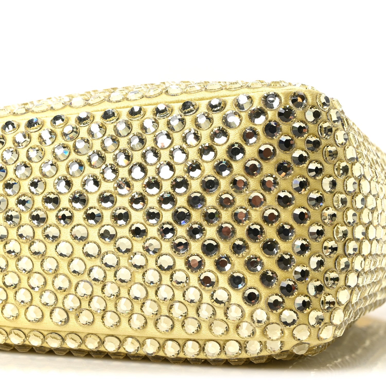 Satin Crystal Triangle Pouch Ananas