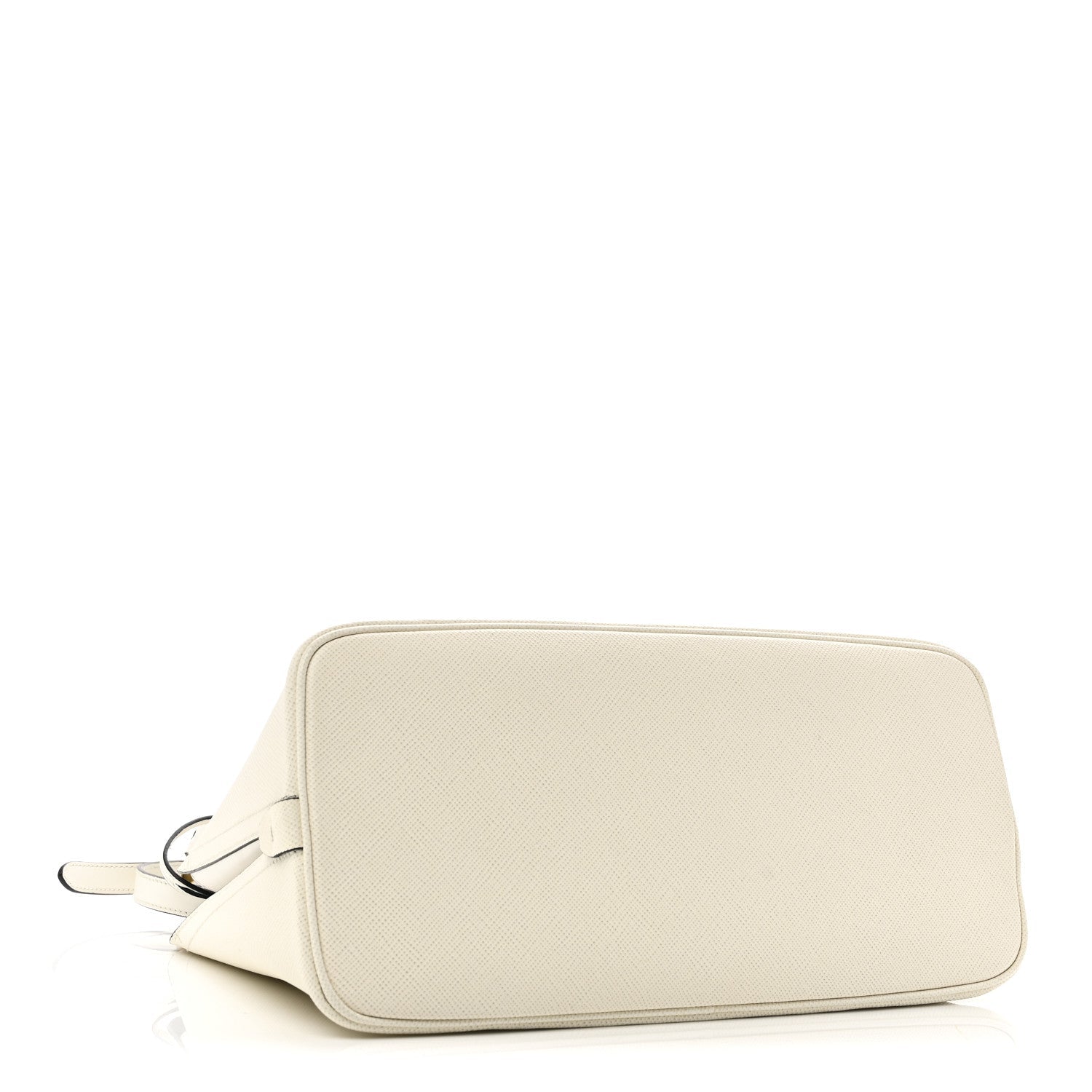 Saffiano Cuir Matinee Tote White Black