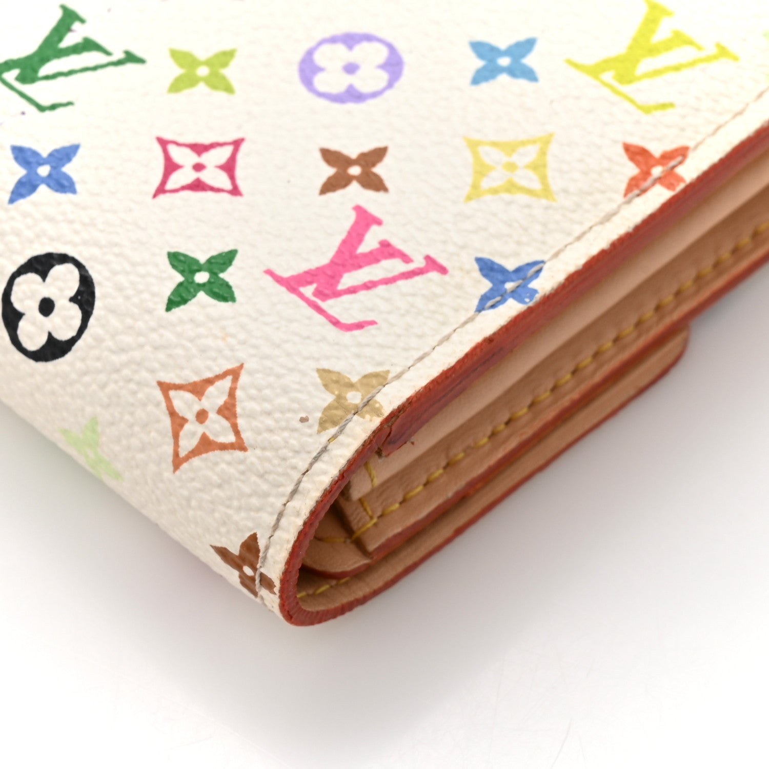 Monogram Multicolor Sarah Wallet White