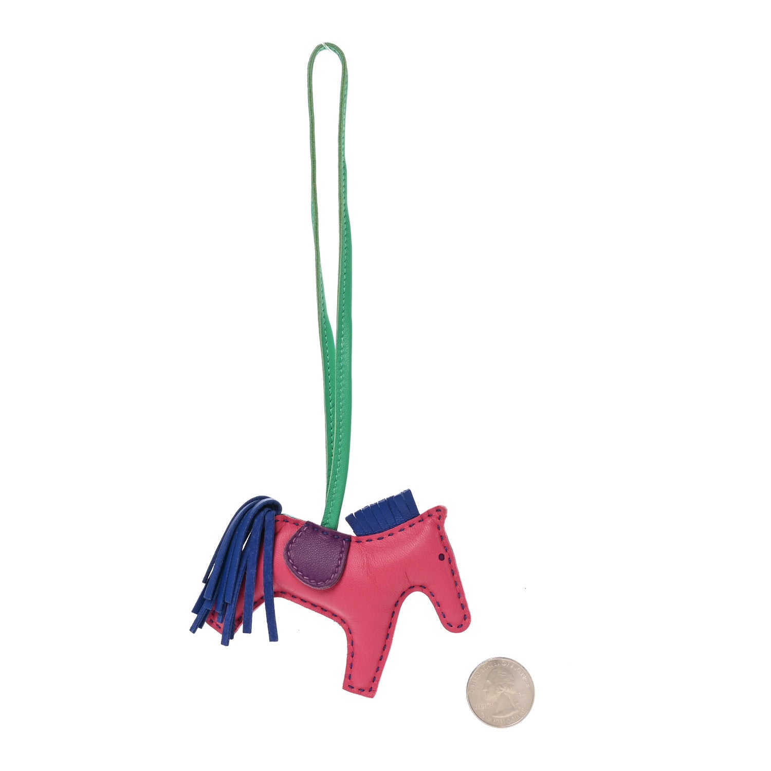 Milo Lambskin Grigri Rodeo Horse Bag Charm PM Rose Shocking Bleu Azteque Bleu Electrique Menthe Soufre Violet