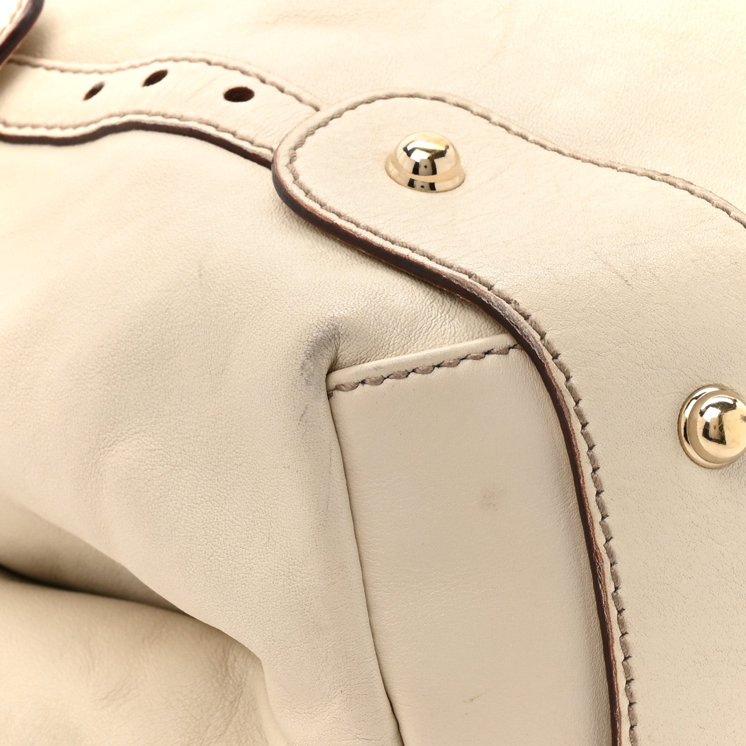 Calfskin Medium Pelham Shoulder Bag Off White