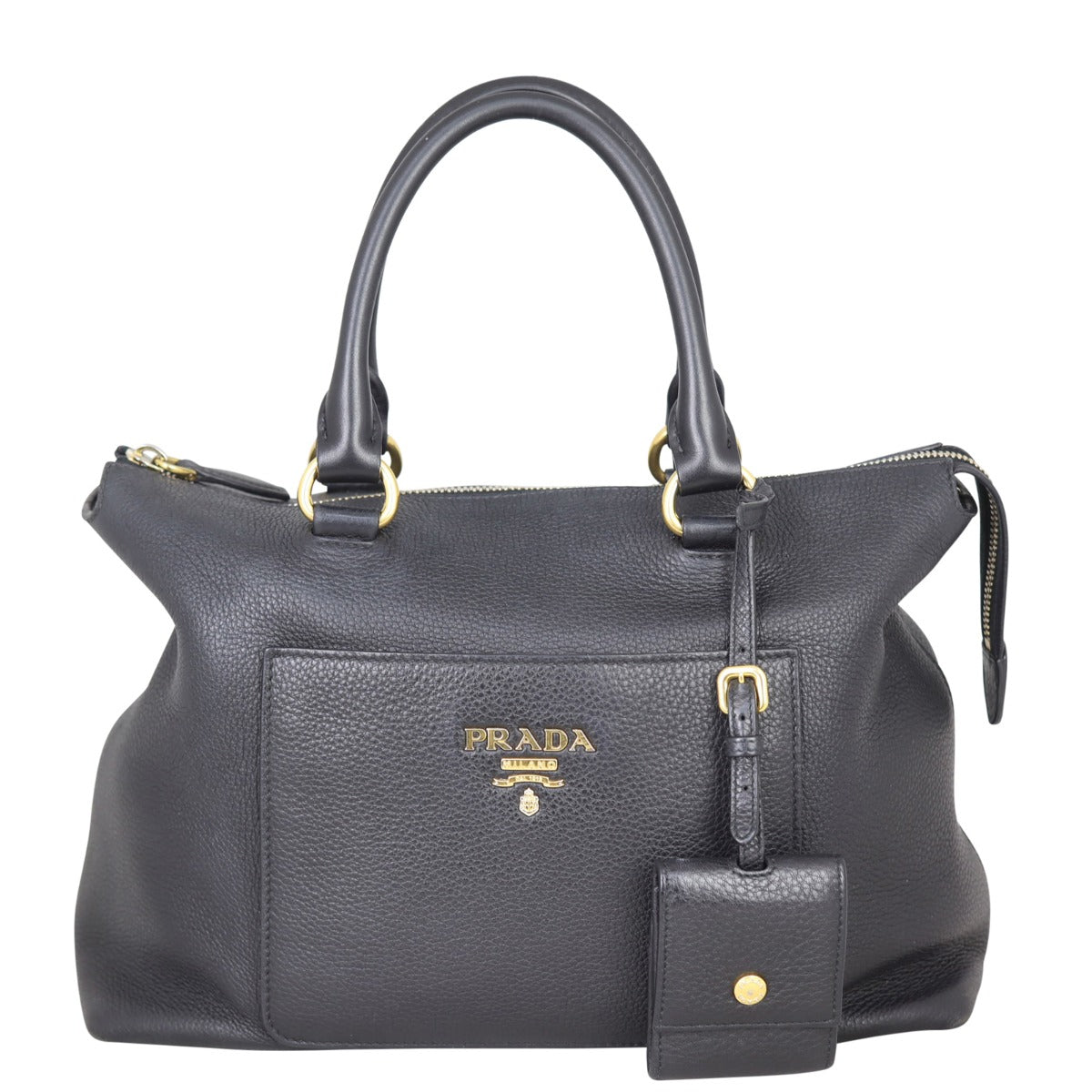 Prada Vitello Daino Zip Tote