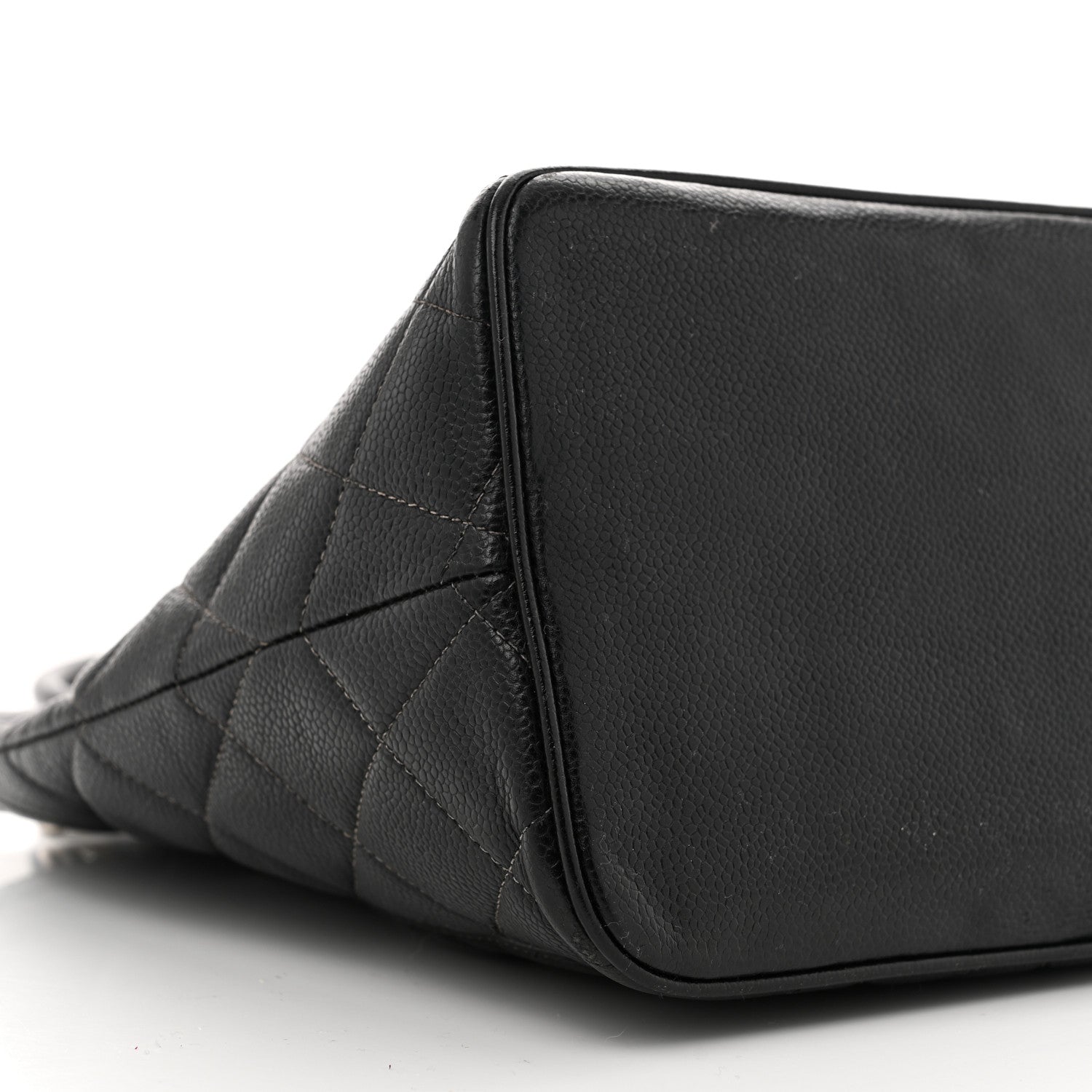 Caviar Quilted Medallion Tote Black