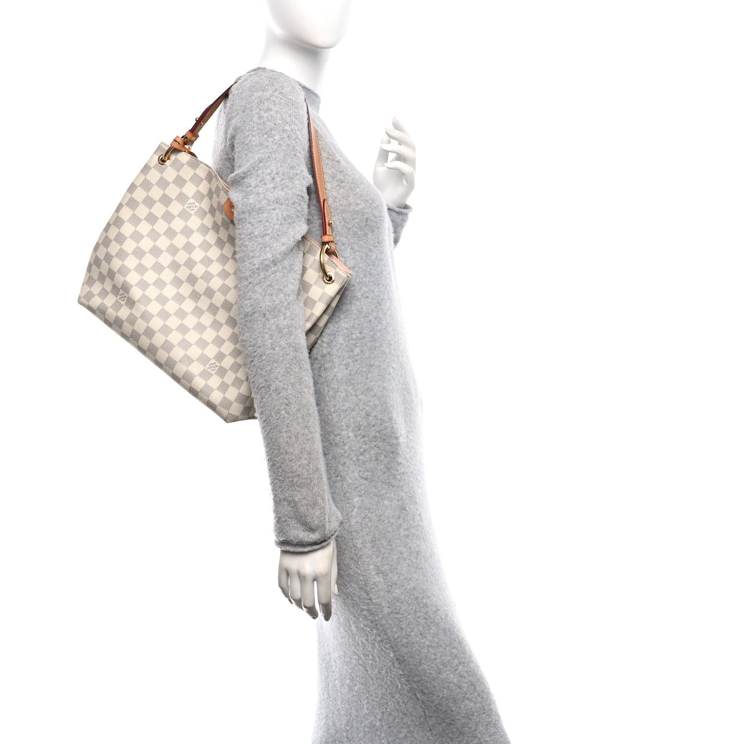 Damier Azur Graceful PM Rose Ballerine