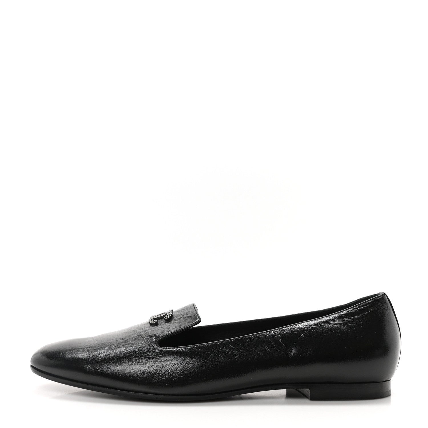 Lambskin CC Loafers 41 Black