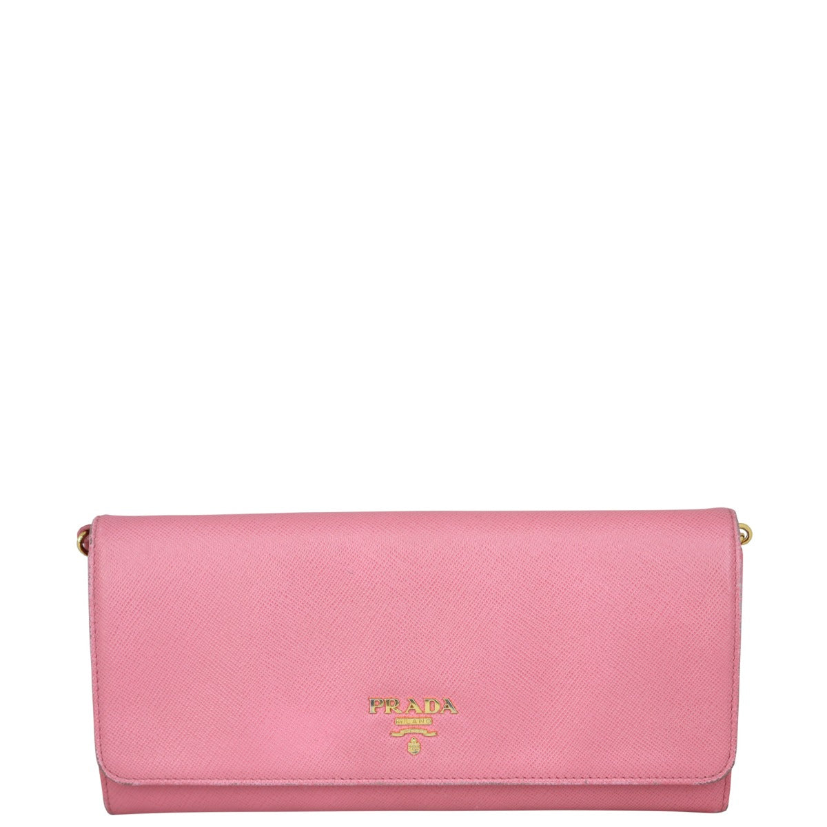 Prada Saffiano Metal Wallet on Chain