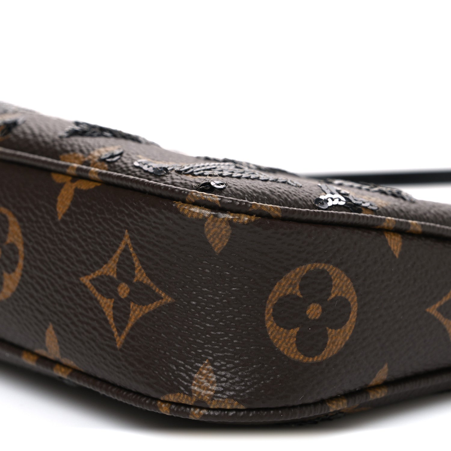 Monogram Sequins Pochette Accessories Black