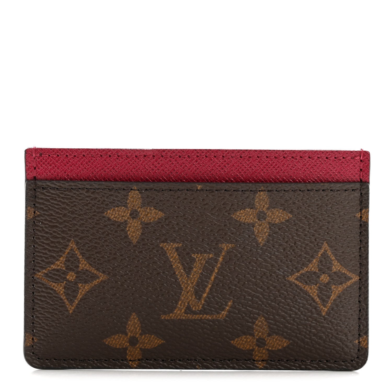Monogram Card Holder Fuchsia