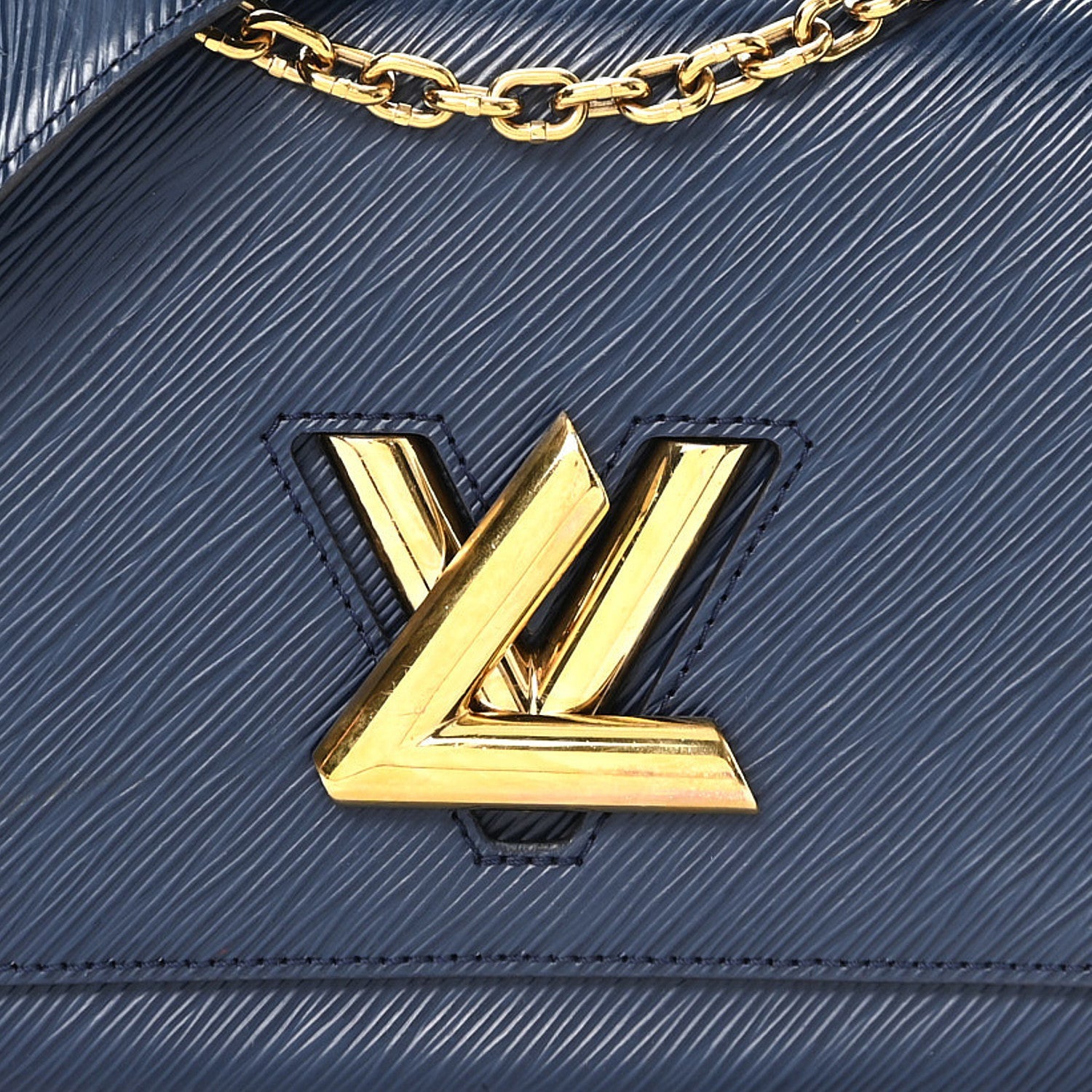Epi Twist Shoulder Bag MM Indigo