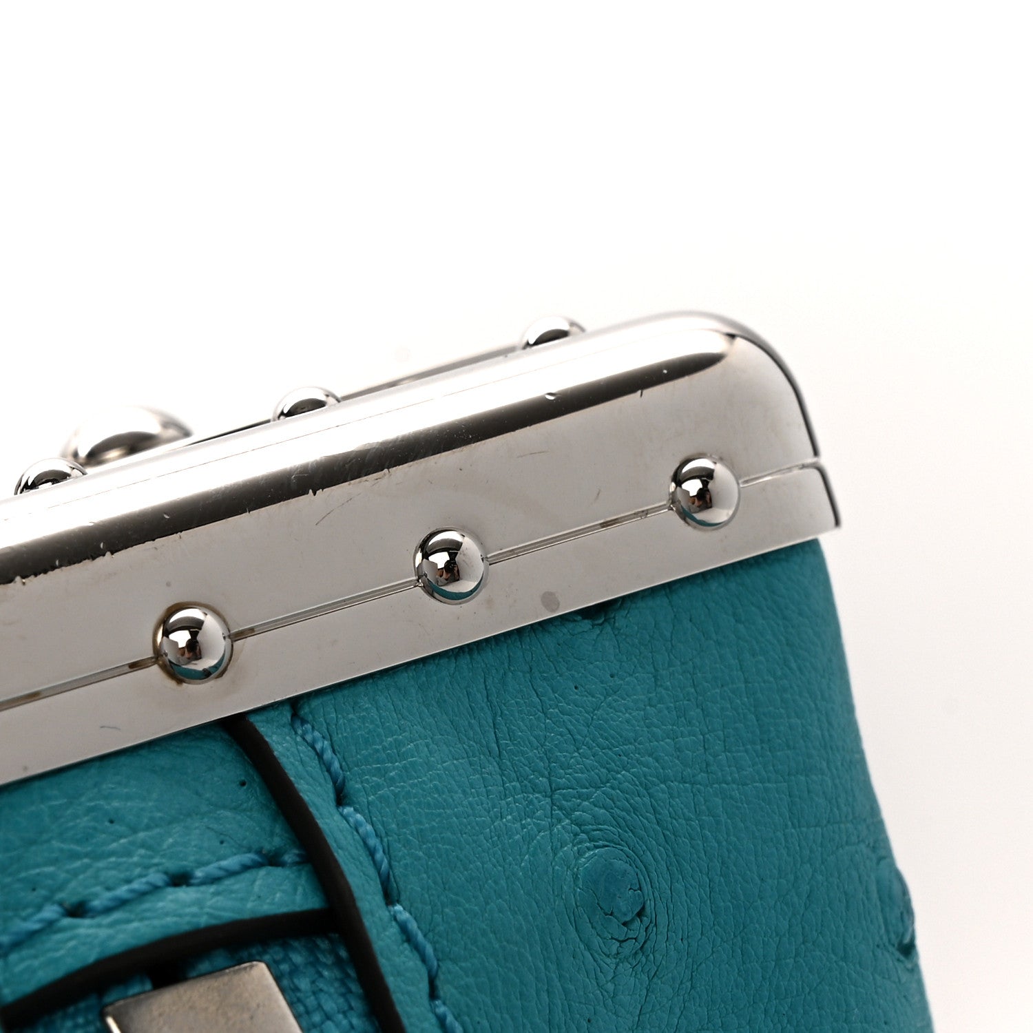 Ostrich Side Trunk PM Candy Blue