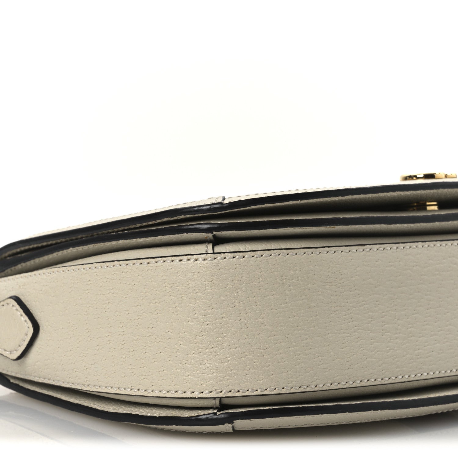 Textured Calfskin Small Ophidia Flap Messenger Bag Mystic White