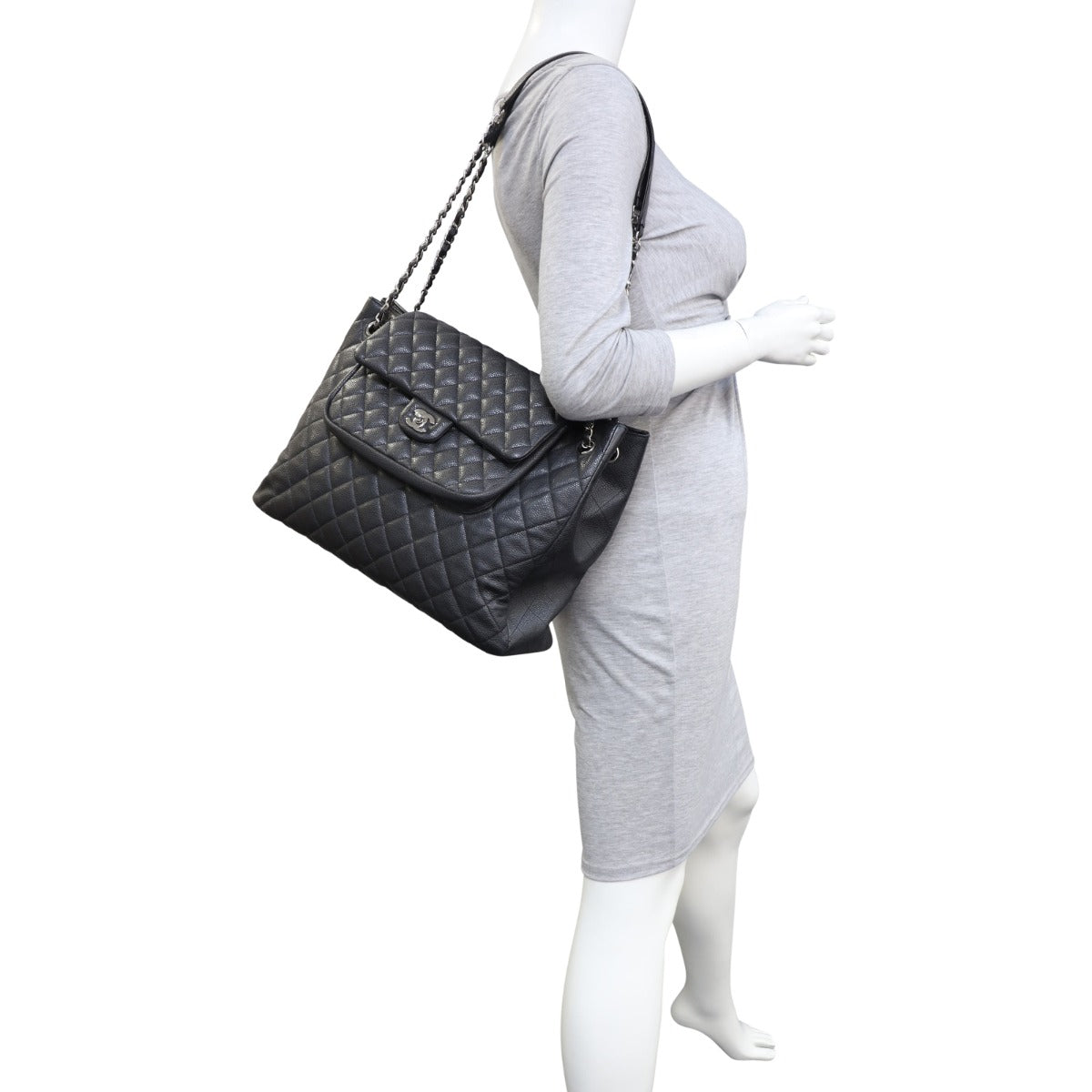 Chanel Paris-Edinburgh Quilted Flap Large Tote