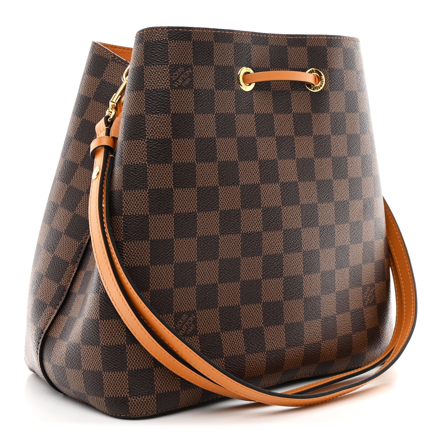 Damier Ebene Neonoe MM Safran