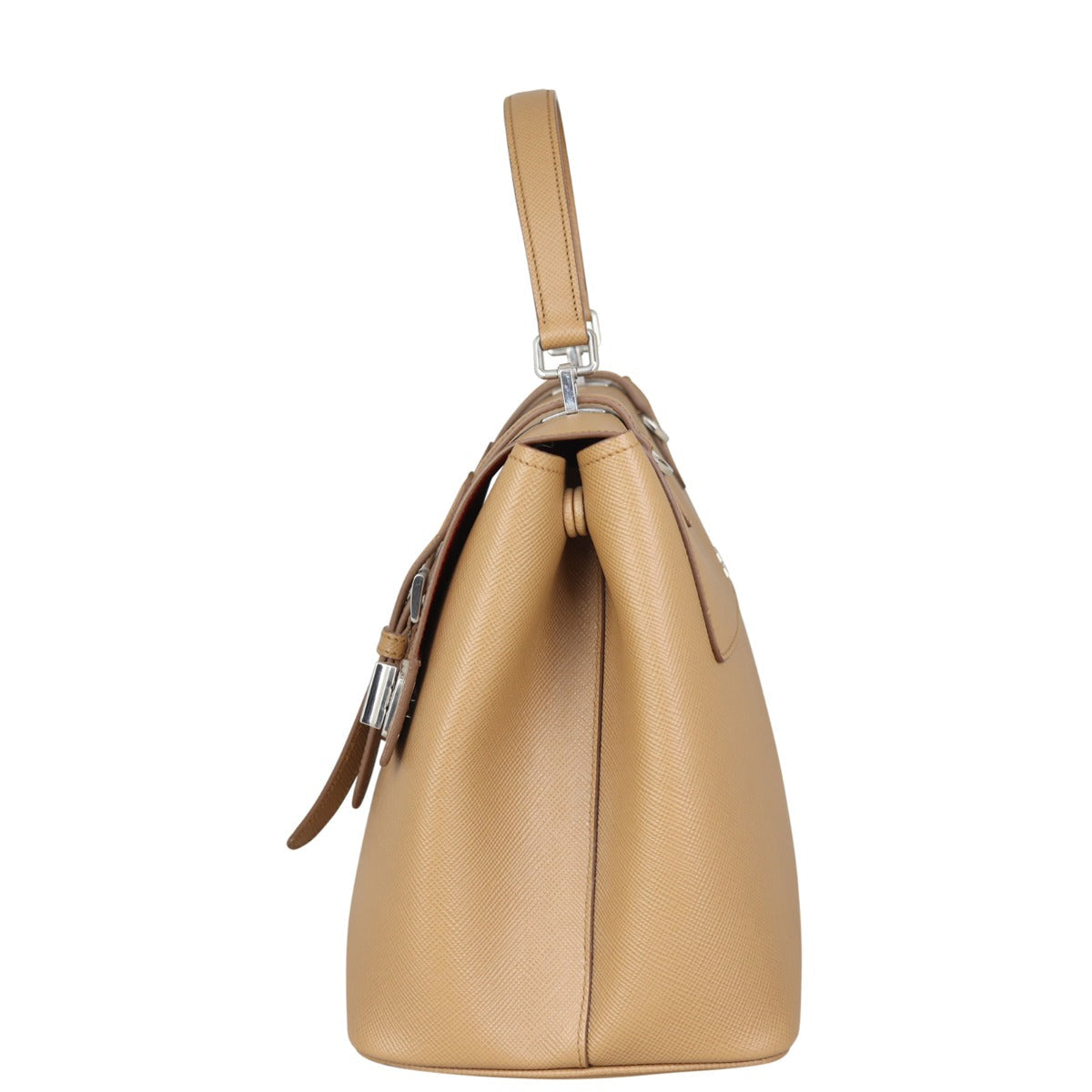 Prada Saffiano Cuir Convertible Top Handle Tote
