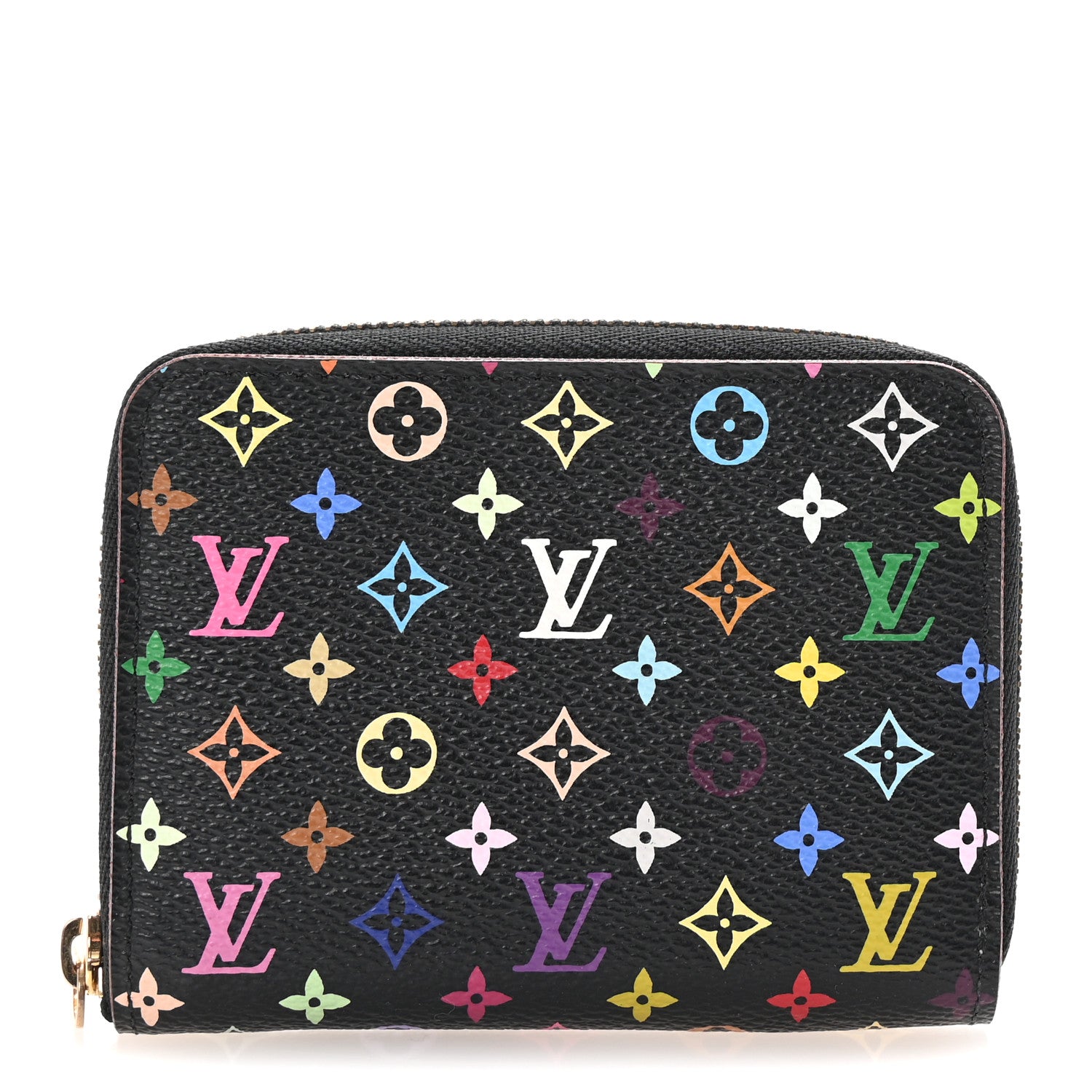 Monogram Multicolor Zippy Coin Purse Black Violet