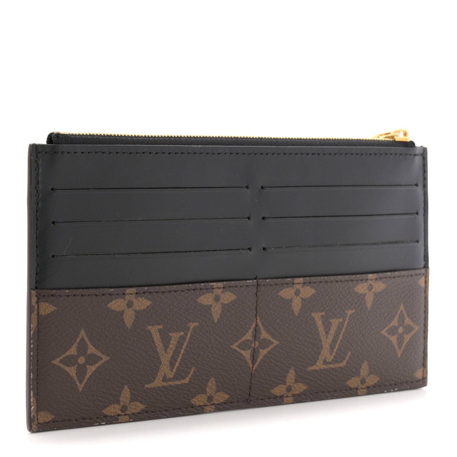 Monogram Slim Purse Black