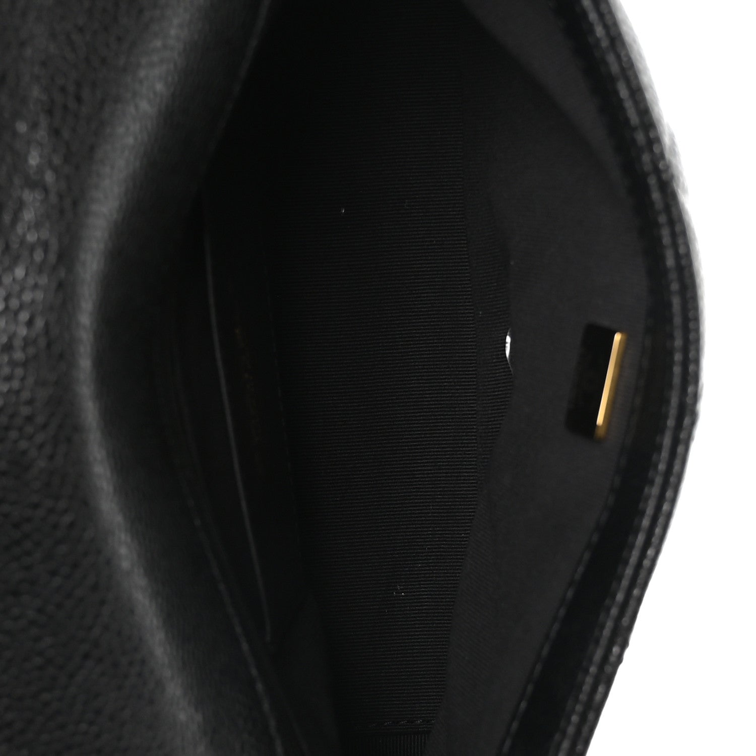 Grained Lambskin Quilted Small Flap Black