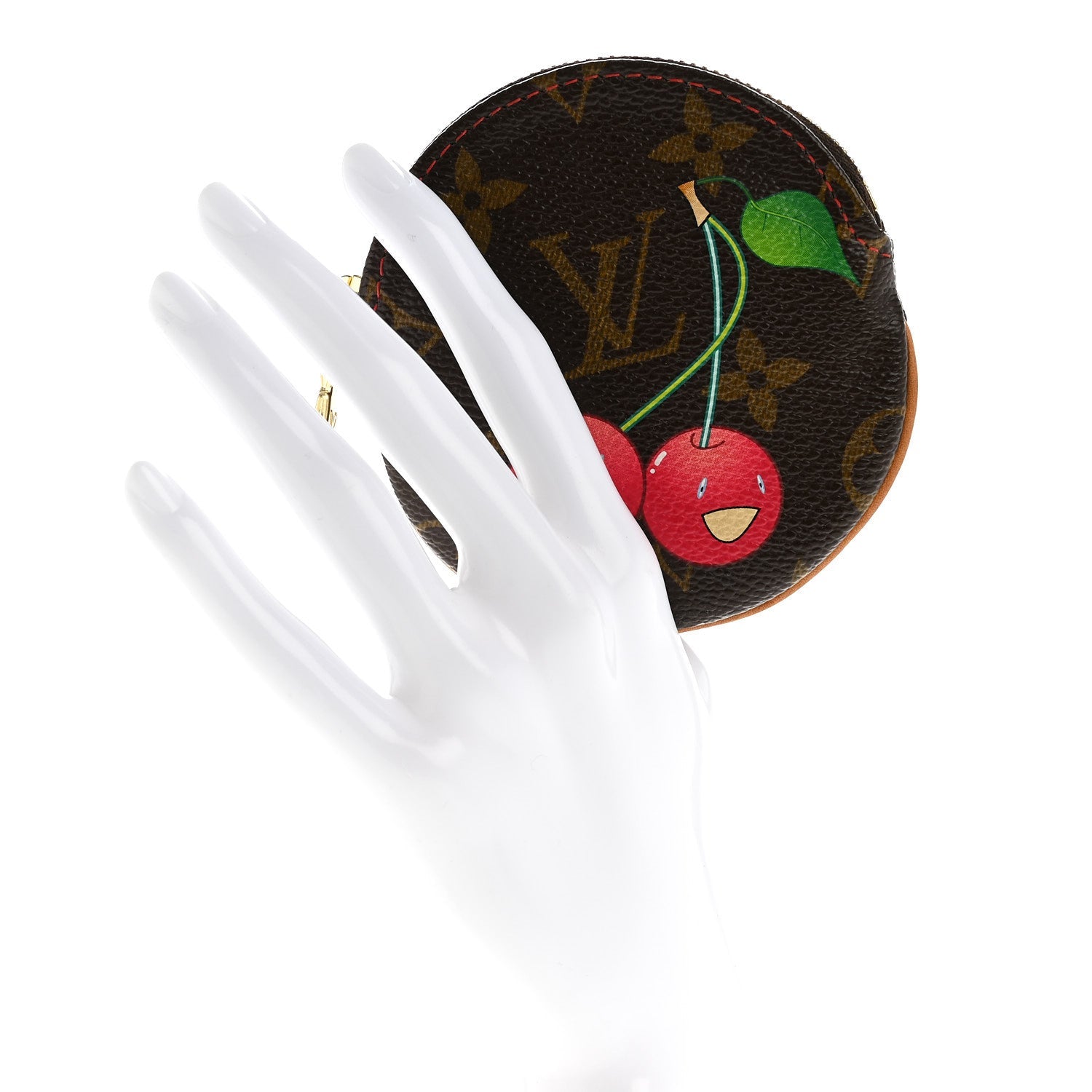 Monogram Cerises Round Coin Purse
