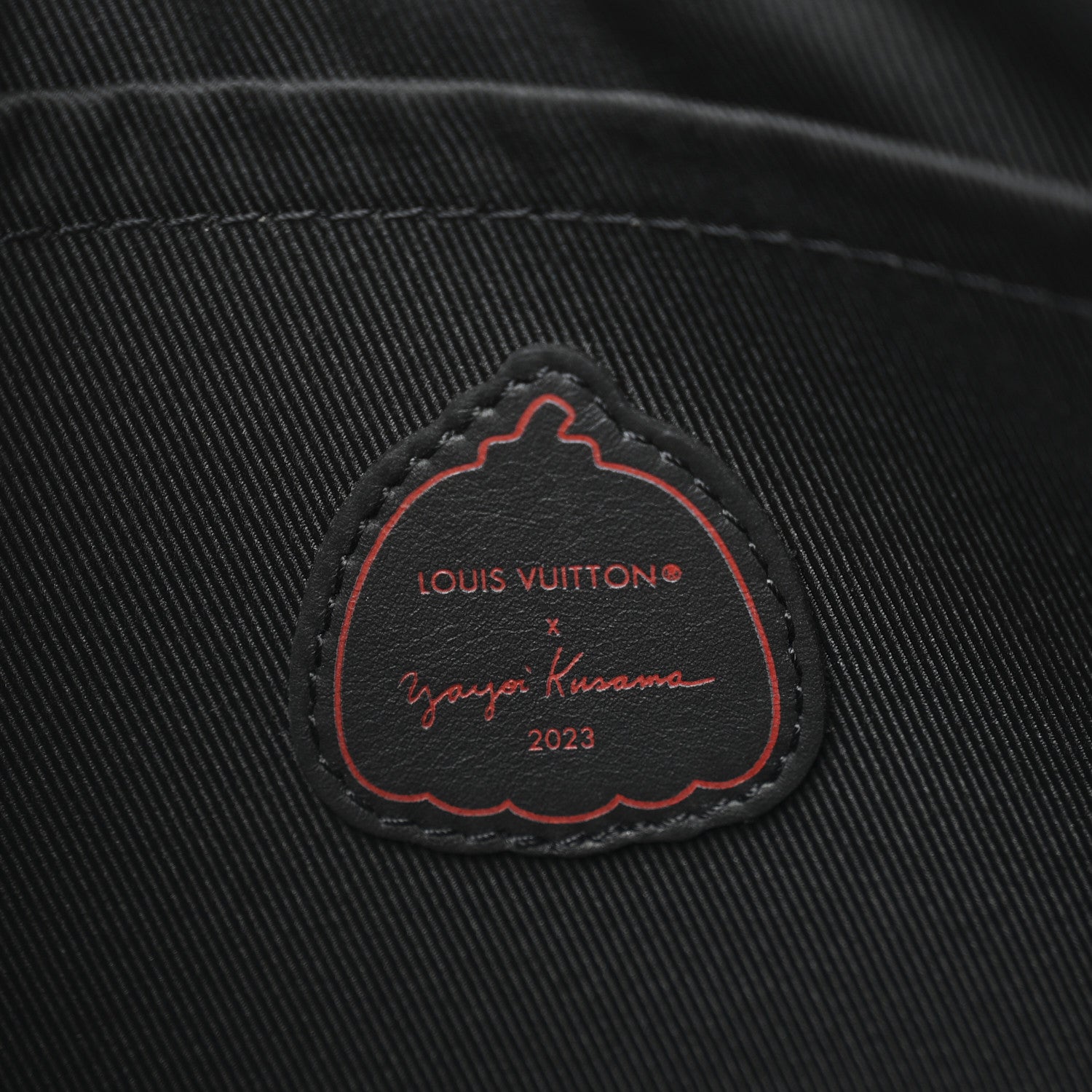 LV X YK Taurillon Monogram Pochette To-Go Black Red