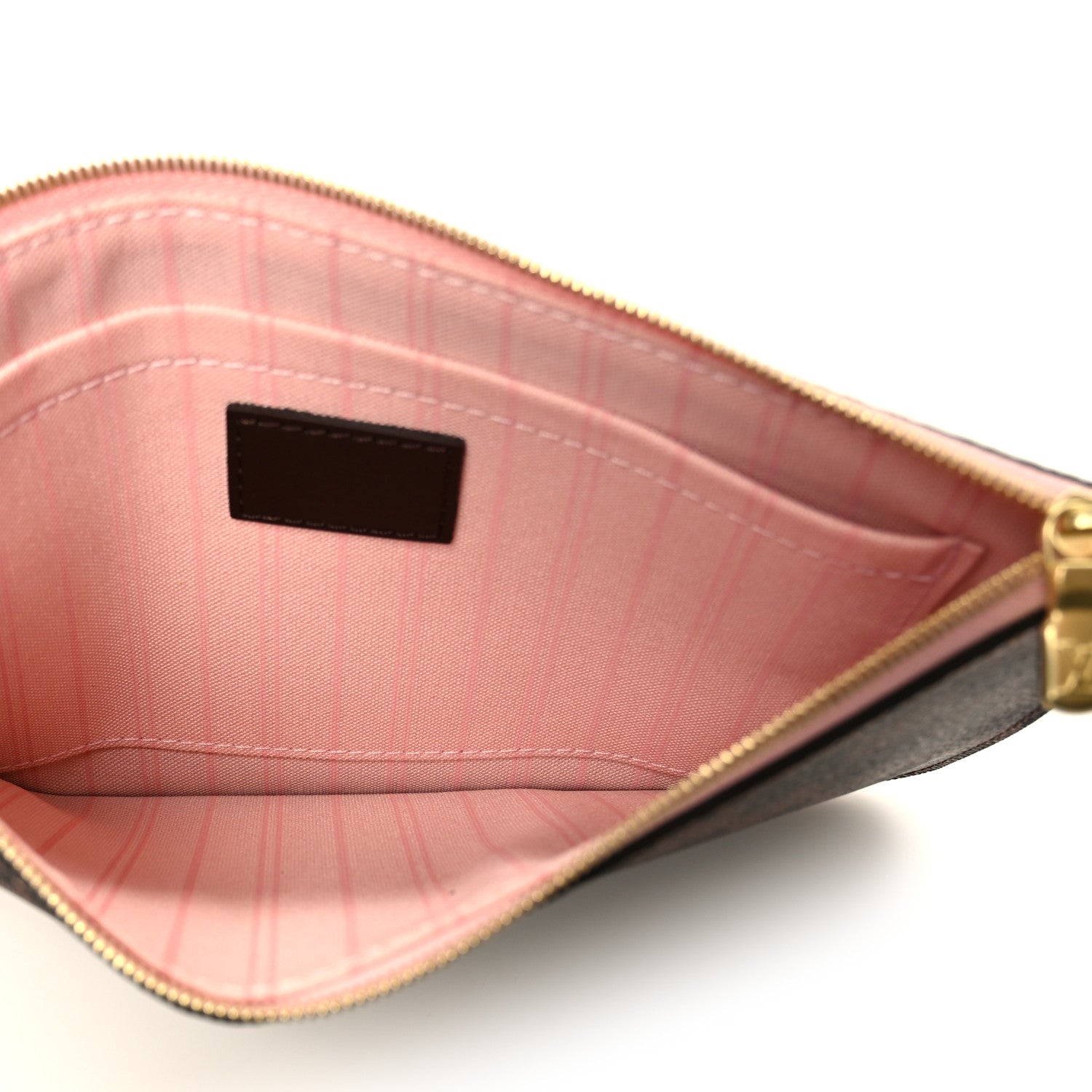 Damier Ebene Neverfull MM GM Pochette Rose Ballerine