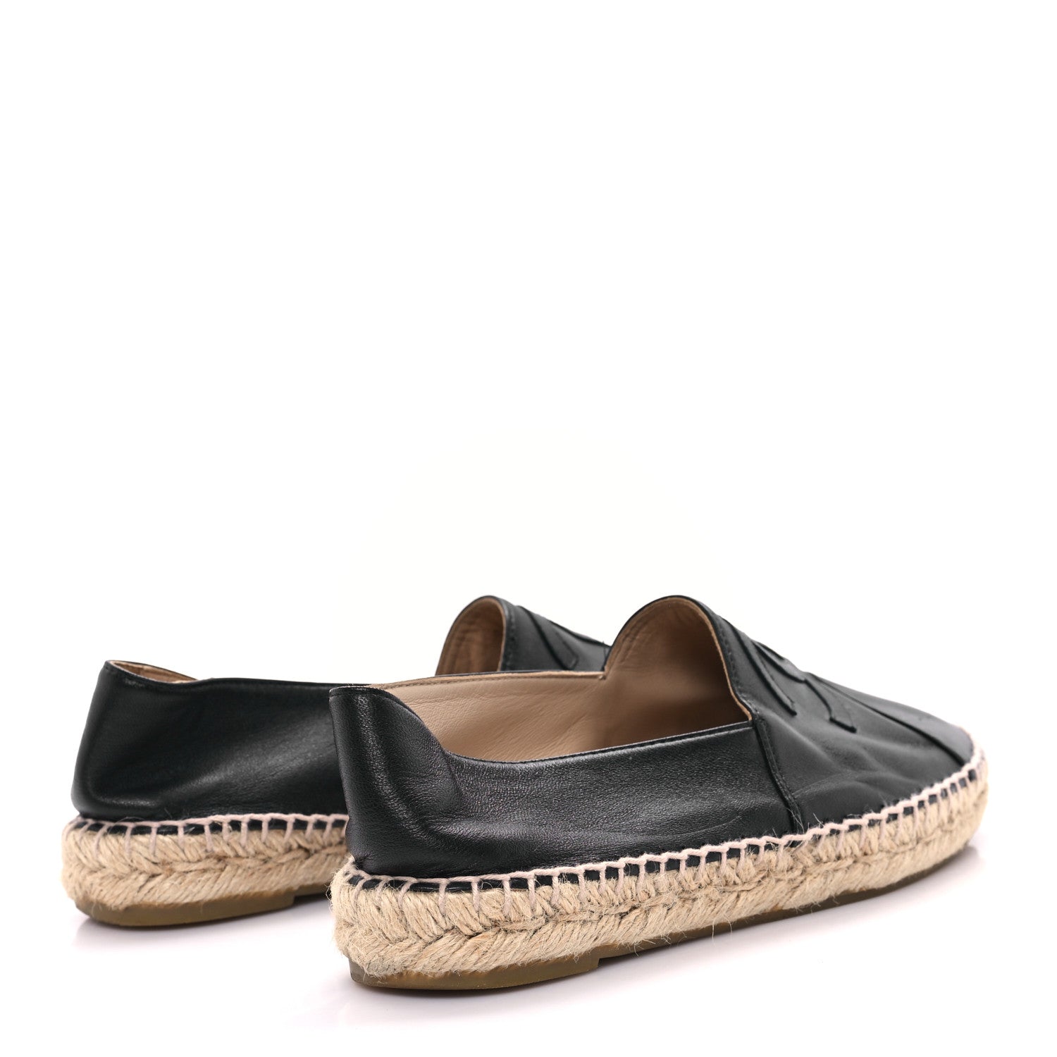 Lambskin CC Espadrilles 39 Black