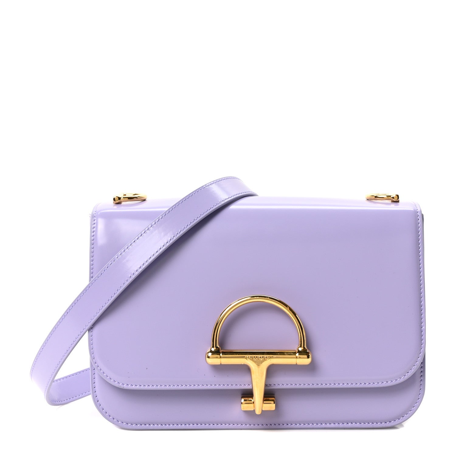 Patent Siena Small Shoulder Bag Lapis