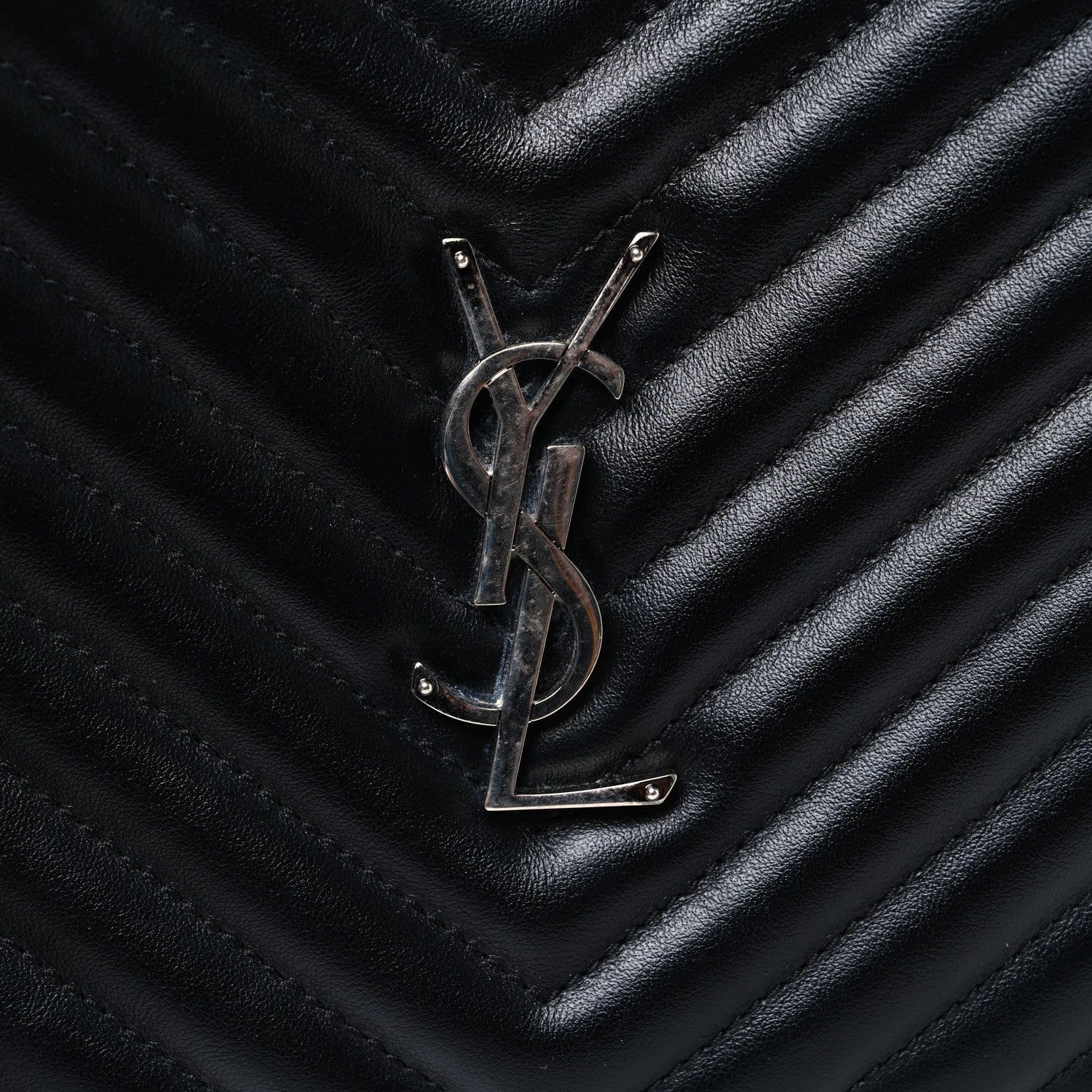 Calfskin Matelasse Monogram Lou Camera Bag Black