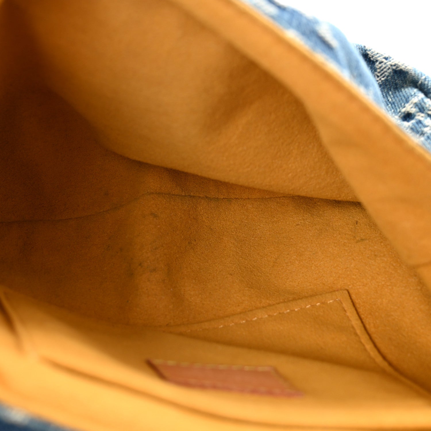 Monogram Denim Mini Pleaty Blue