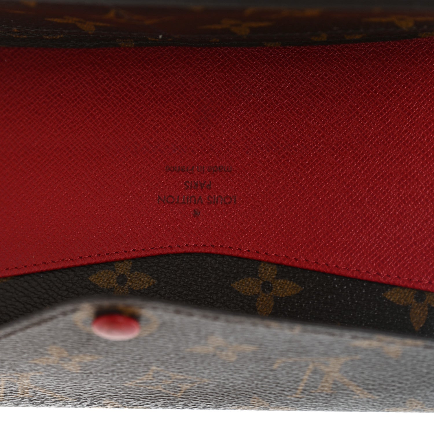 Monogram Josephine Wallet Red