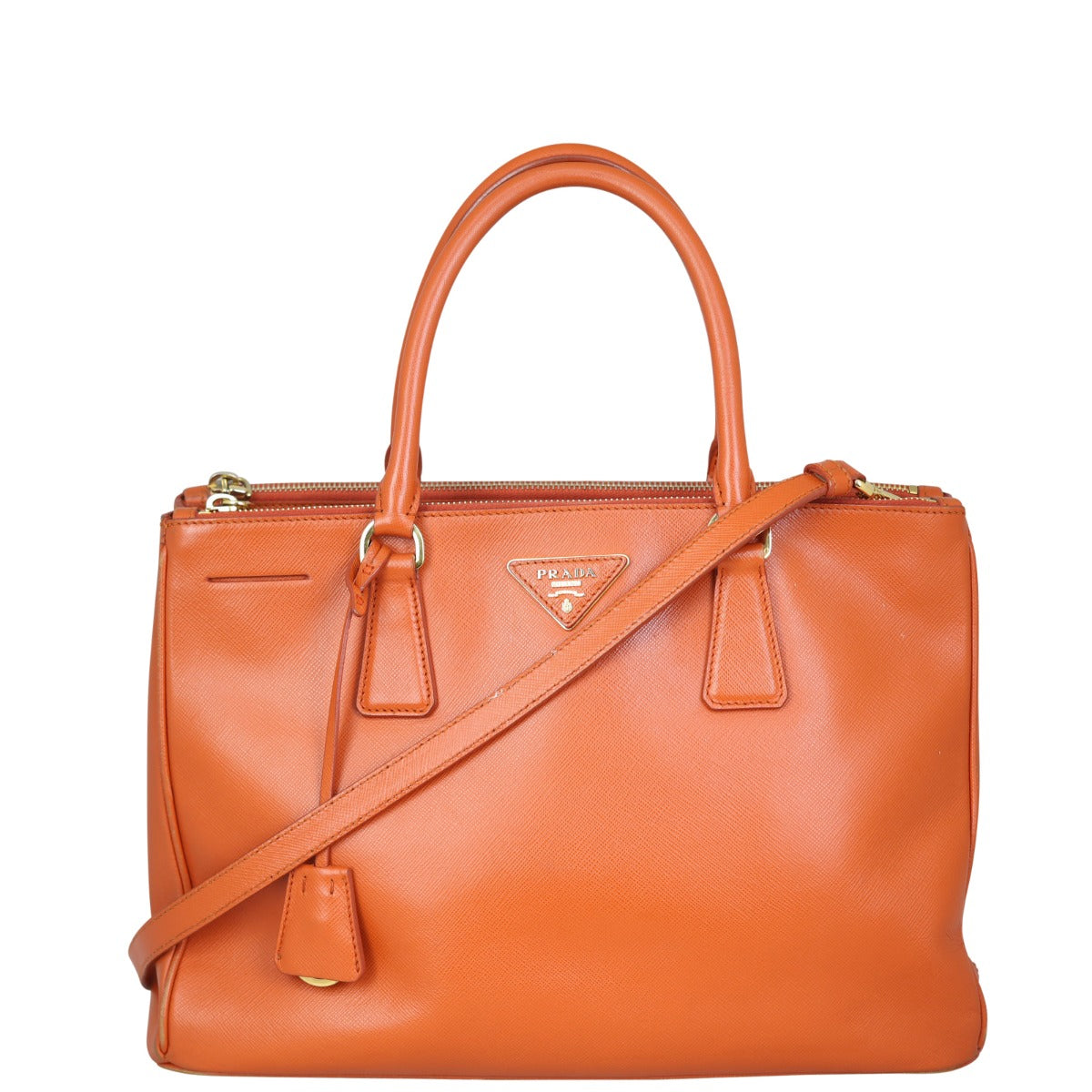 Prada Saffiano Lux Galleria Double Zip Tote Medium