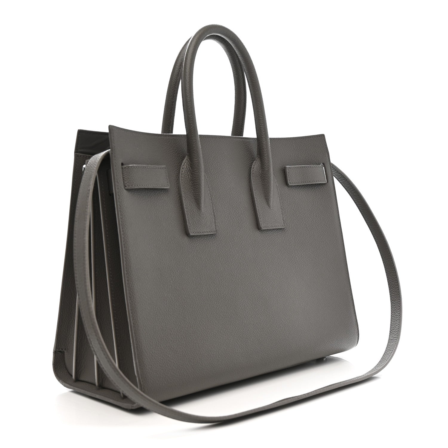 Grained Calfskin Small Sac De Jour Fog