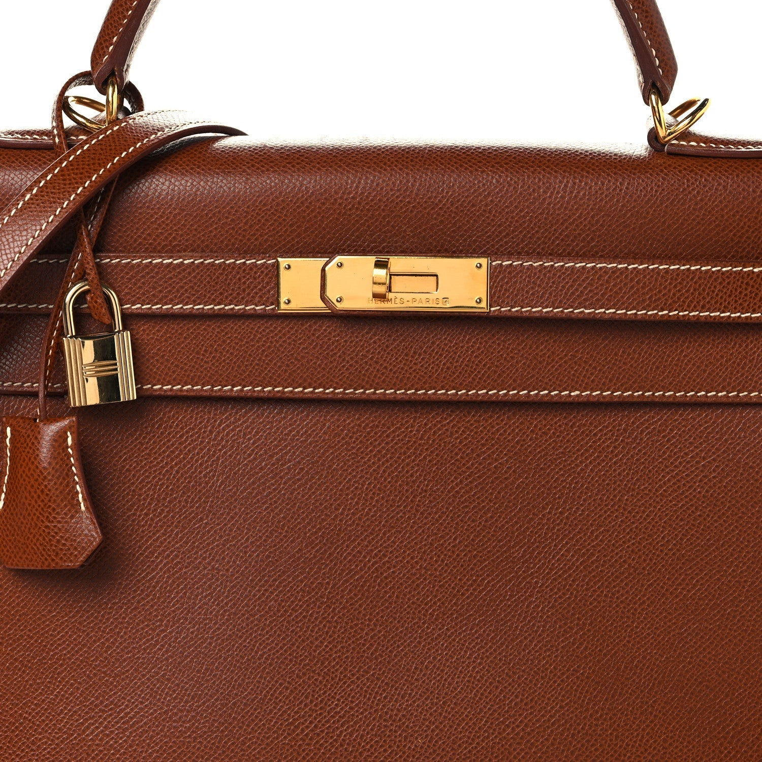 Veau Grain Lisse Kelly Sellier 32 Noisette