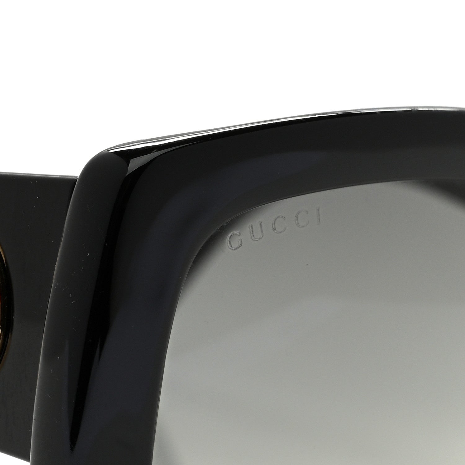 Acetate Square Frame Sunglasses GG0141S Black