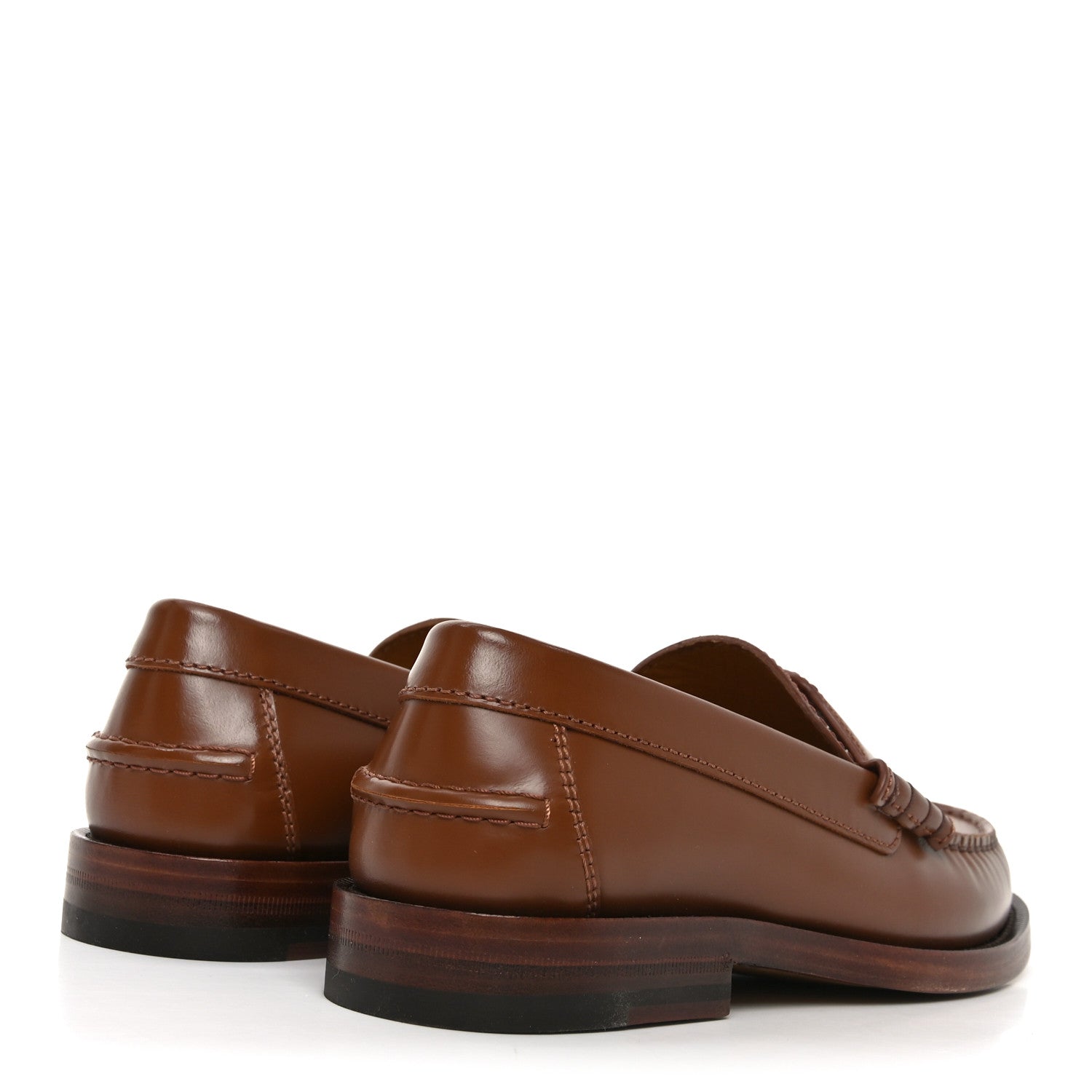 Millennial Ribot Cut Out Interlocking G Loafers 35 Cuir