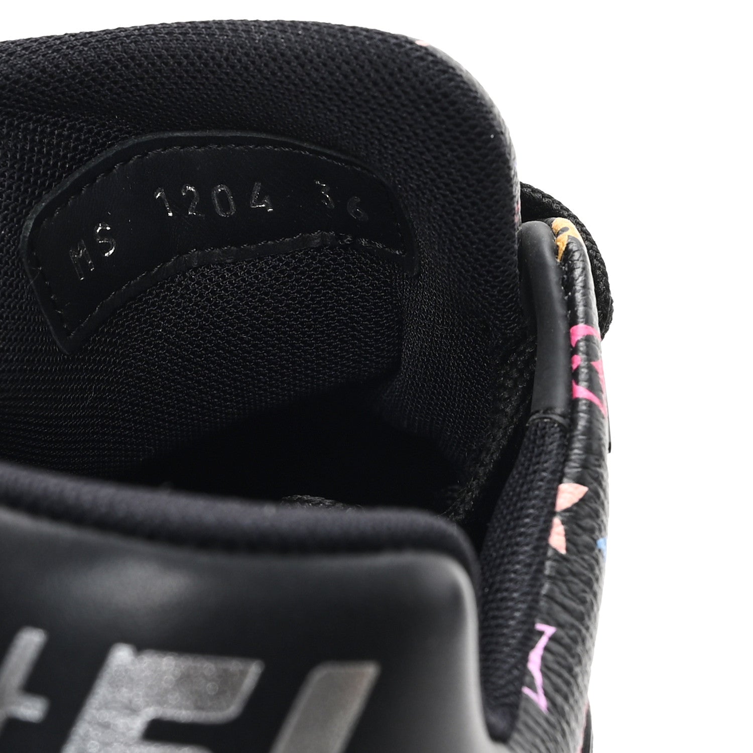 LV X TM Calfskin Monogram Multicolor LV Trainer Sneakers 36 Black