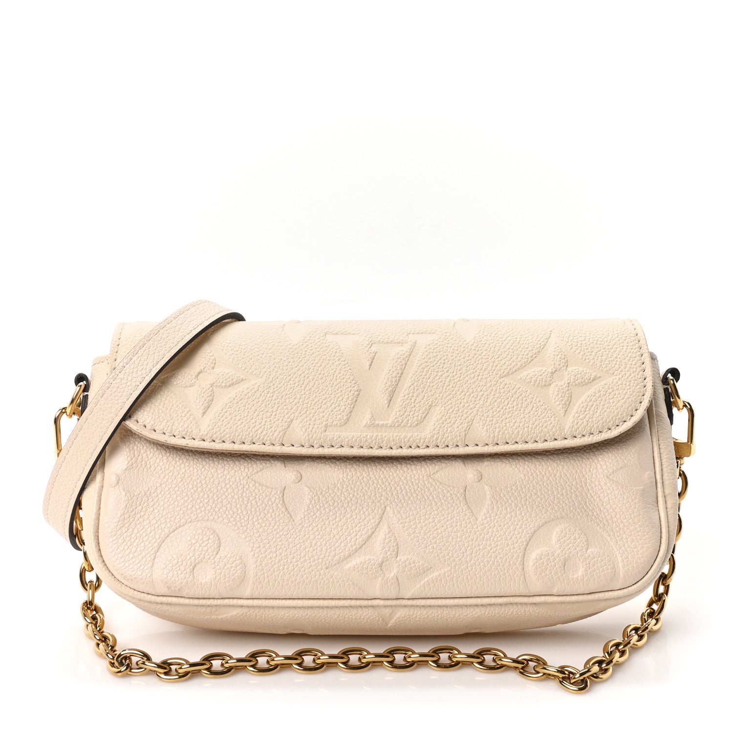 Empreinte Monogram Giant Ivy Wallet On Chain Cream